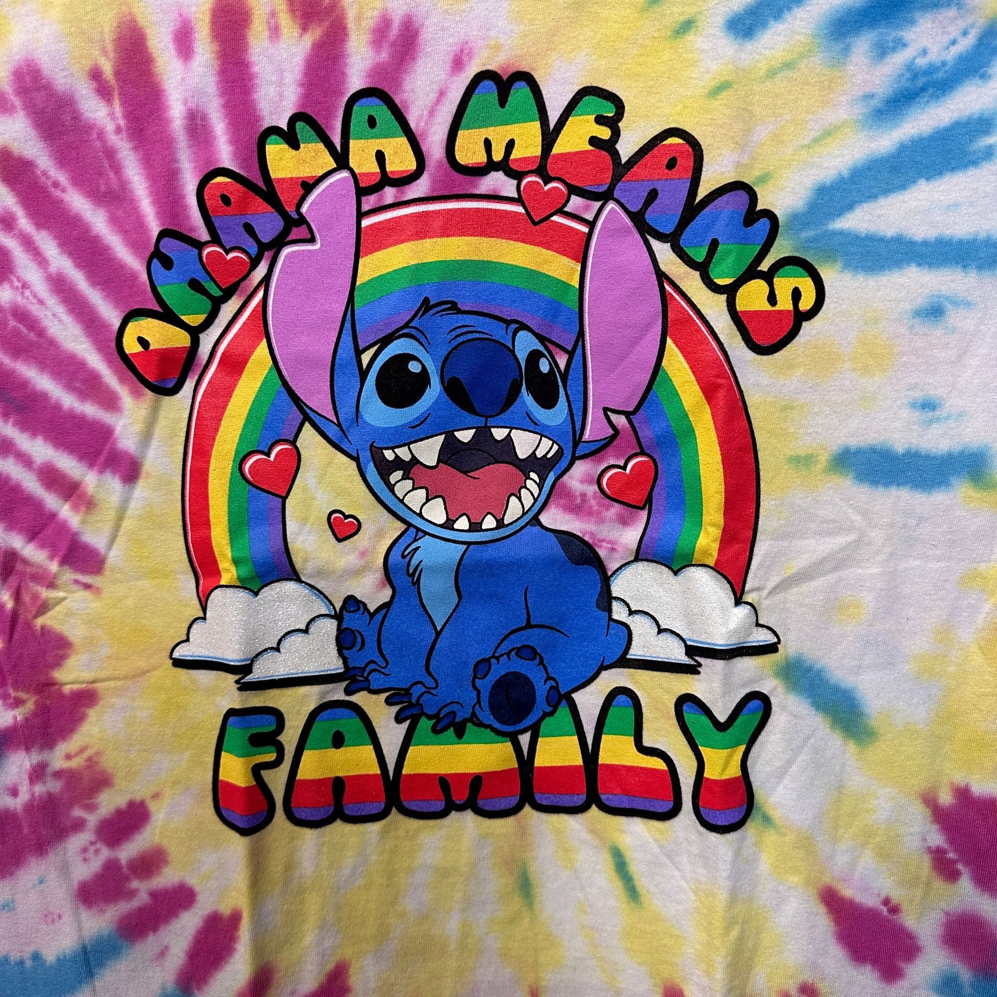 Disney Stitch Ohana Means Family Lilo & Stitch Disney Tie Dye L Size US L / EU 52-54 / 3 - 2 Thumbnail