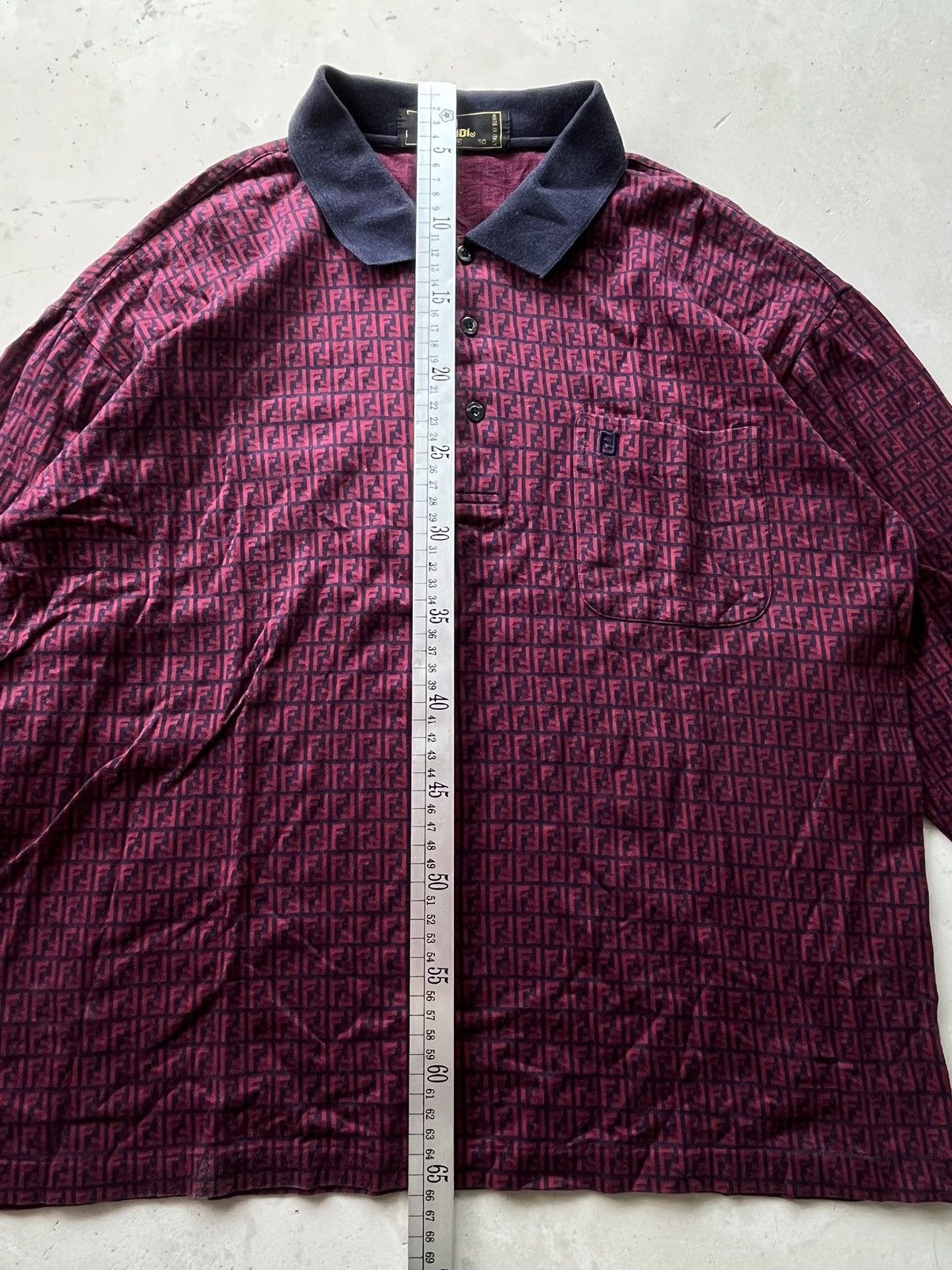 Fendi Vintage Rare Fendi Monogram Longshirt Polo Size US M / EU 48-50 / 2 - 7 Thumbnail