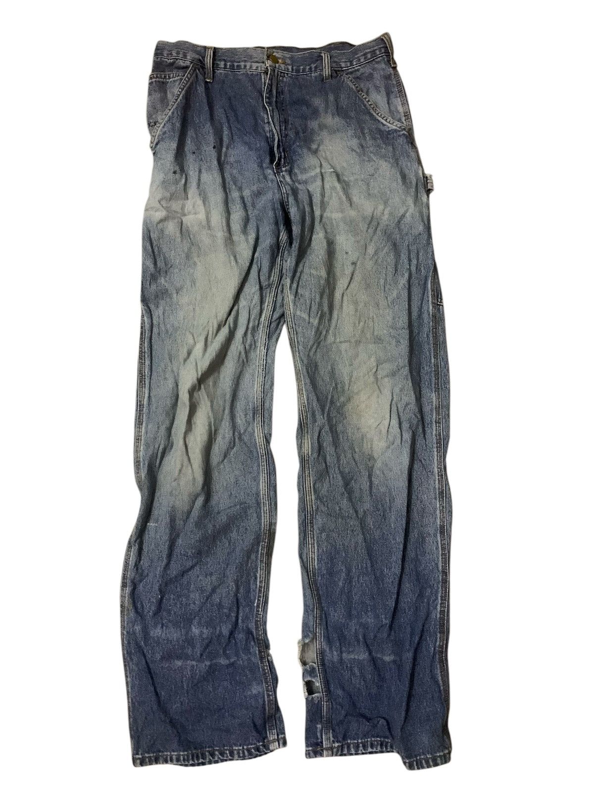 Carhartt Vintage Carhatt Double Knee Flare Denim Jeans Size US 34 / EU 50 - 1 Thumbnail