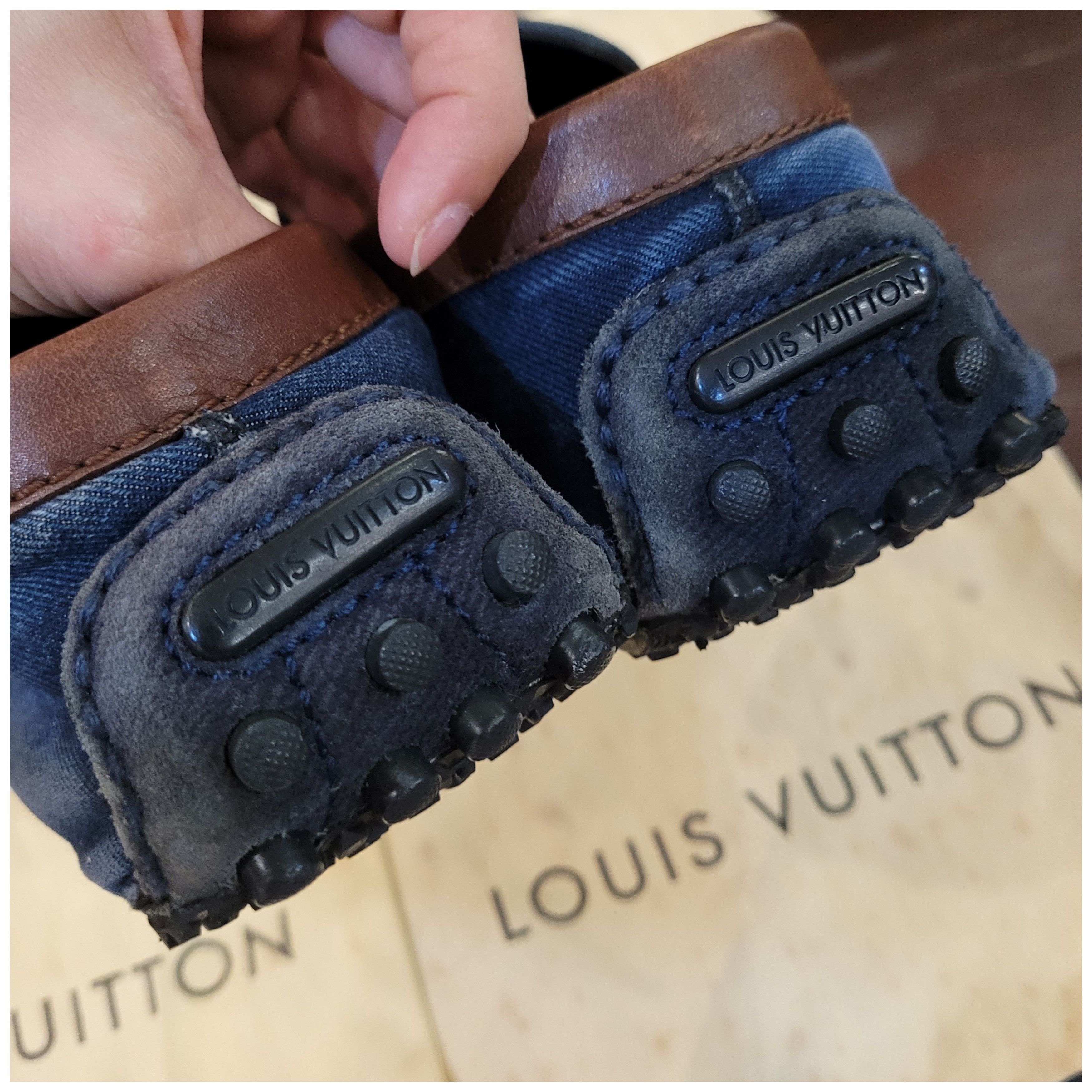 Louis Vuitton Louis Vuitton Hockenheim Denim Moccasin Loafer Size US 9 / EU 42 - 7 Thumbnail