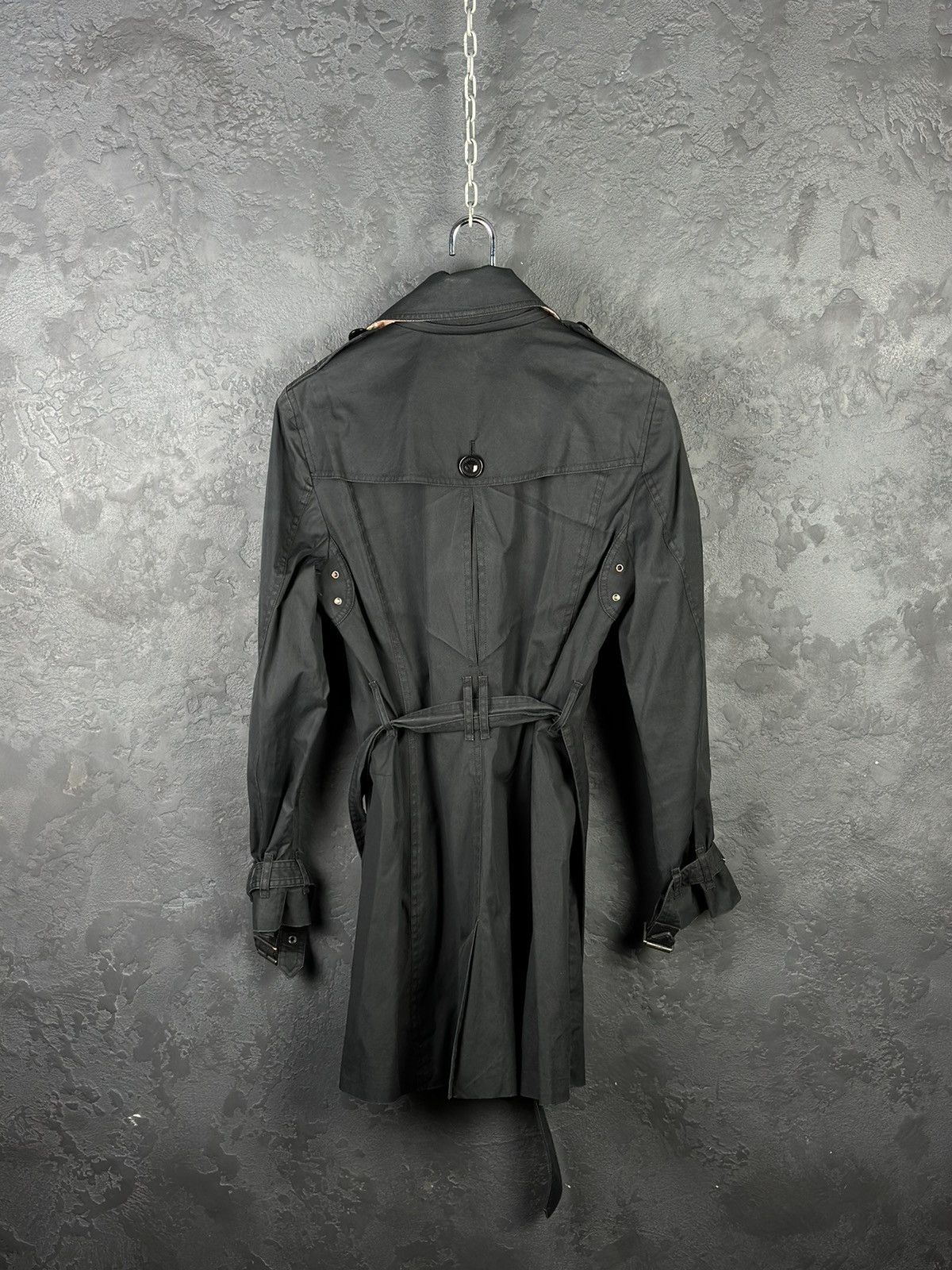 Burberry Burberry Brit Nova Check Neck Light Trench Coat Jacket Size M / US 6-8 / IT 42-44 - 7 Thumbnail