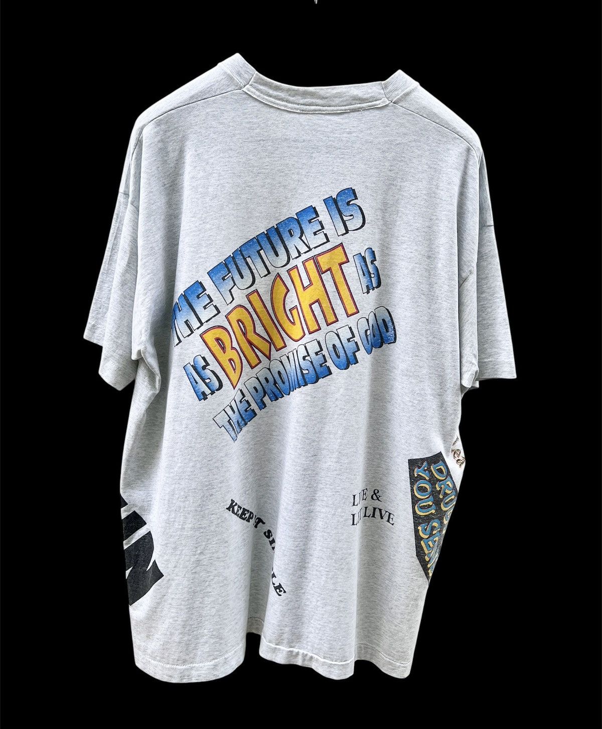 Vintage Vintage 90s Lord’s Gym God Jesus Bible Holy Tee 2XL Size US XXL / EU 58 / 5 - 4 Thumbnail
