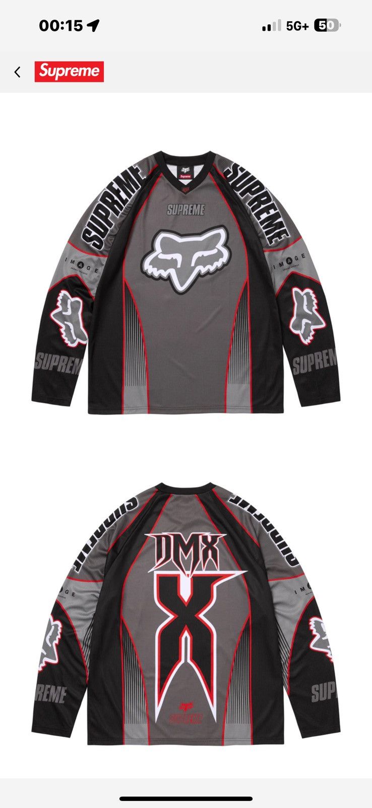 Fox Racing × Supreme Supreme®/Fox Racing® DMX Jersey | Grailed