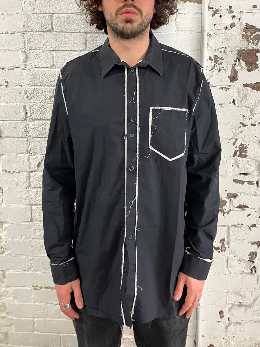 Givenchy AW2015 Givenchy Overprinted Black Shirt by Riccardo Tisci Size US L / EU 52-54 / 3 - 1 Thumbnail