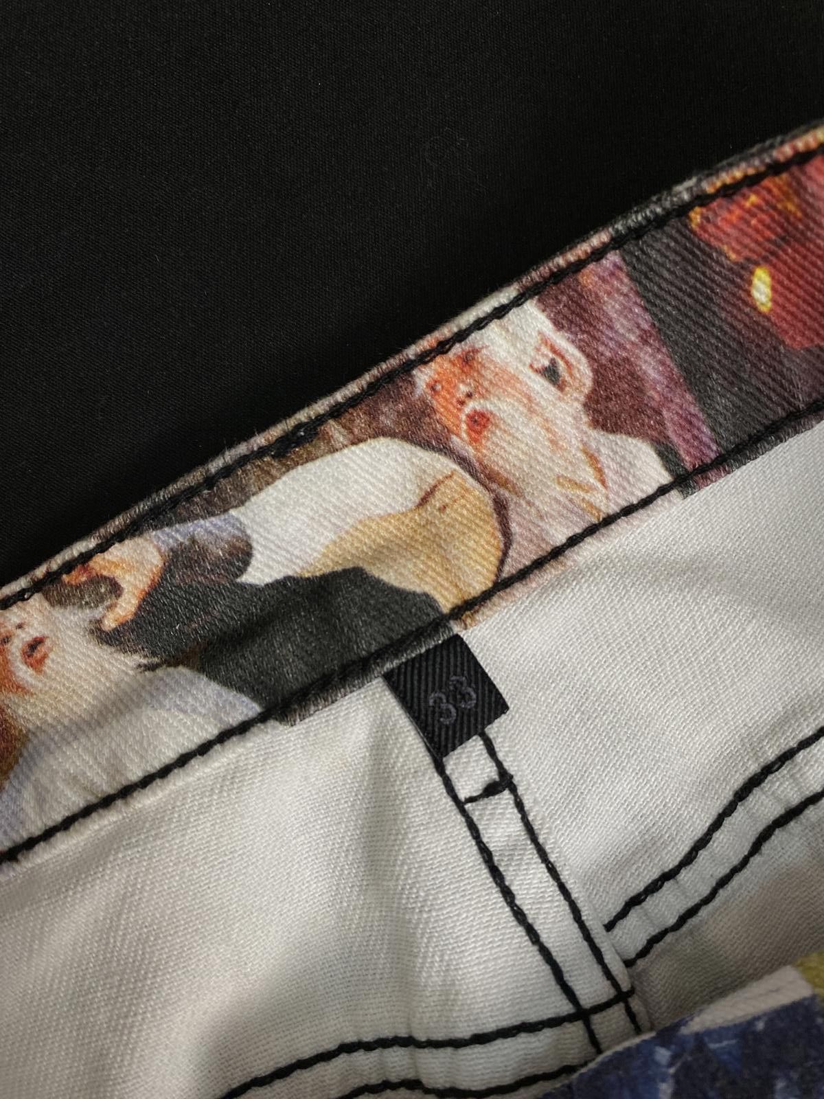 Japanese Brand Rare Karate Kid All Over Print Kung Fu Denim Jeans Bruce Lee Size US 33 - 2 Thumbnail