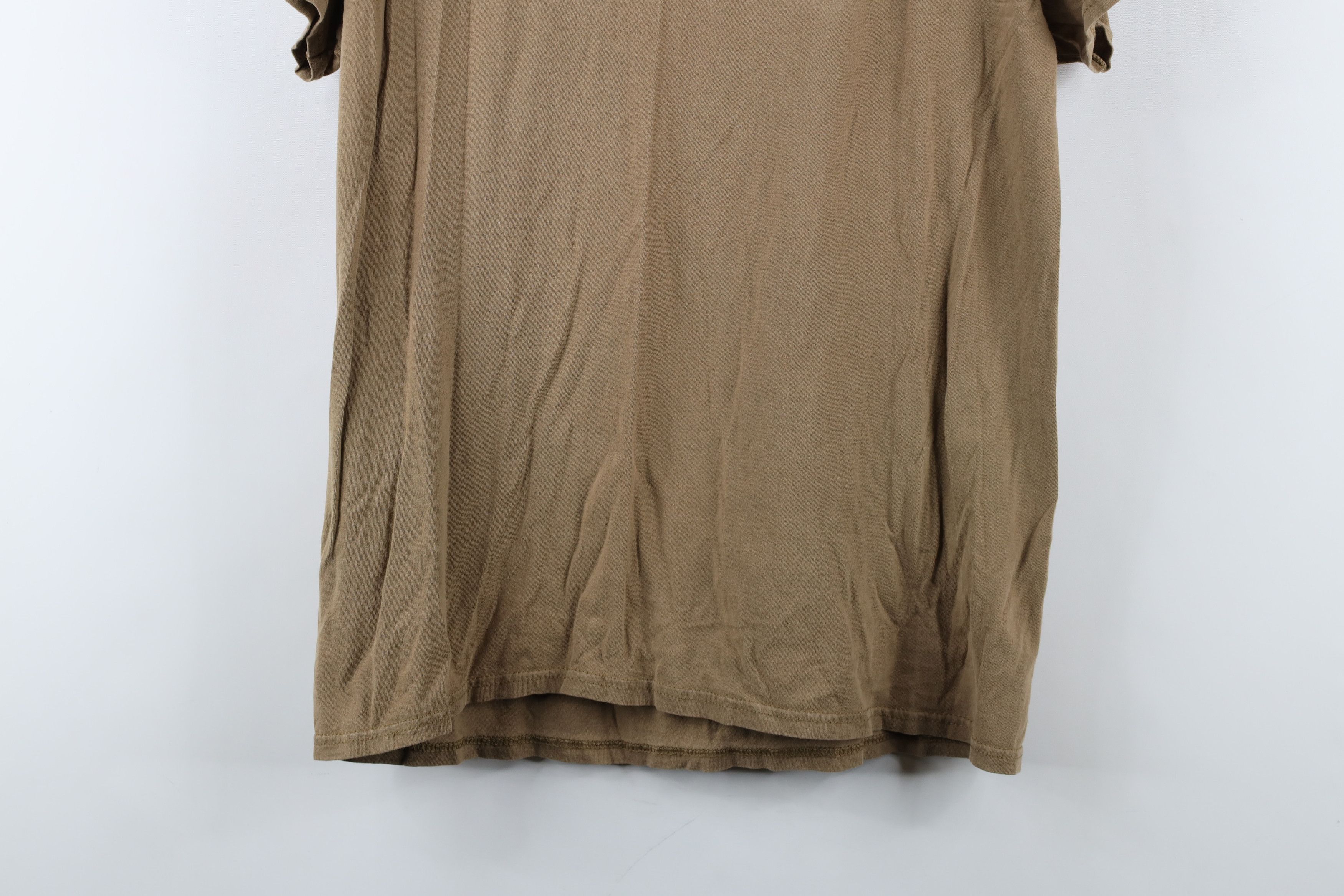 Vintage Vintage Y2K Streetwear Blank Pocket T-Shirt Brown Cotton Size US M / EU 48-50 / 2 - 10 Thumbnail