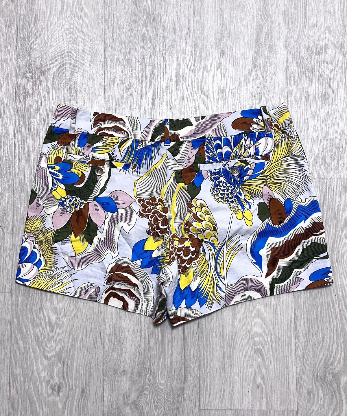 Iceberg Women’s Iceberg Full Print Floral Flower Cotton Shorts Size 28" / US 6 / IT 42 - 3 Thumbnail