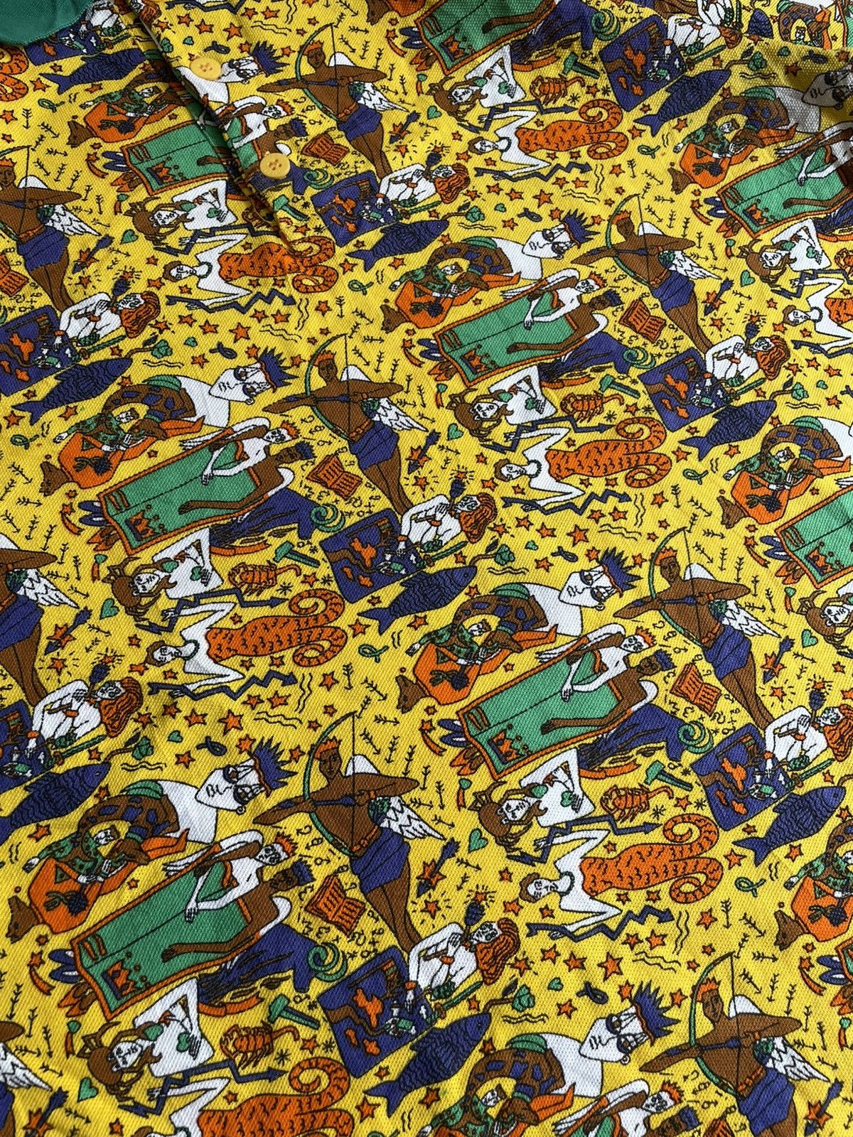 Jean Charles De Castelbajac JC DE Castel bajac full printing polo shirt Size US M / EU 48-50 / 2 - 3 Thumbnail