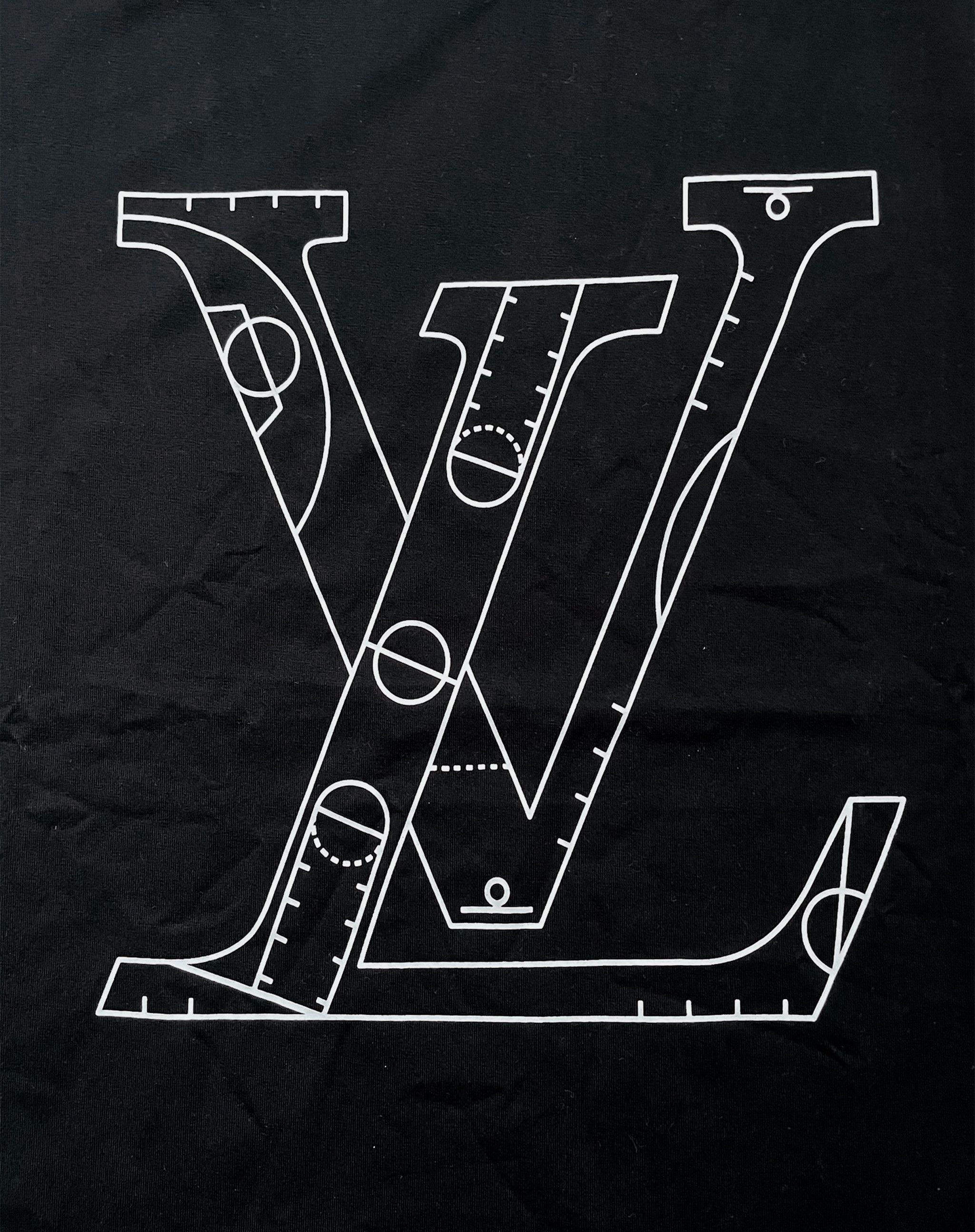 Louis Vuitton × NBA Louis Vuitton NBA Basketball Logo Black Shirt Size US M / EU 48-50 / 2 - 3 Thumbnail