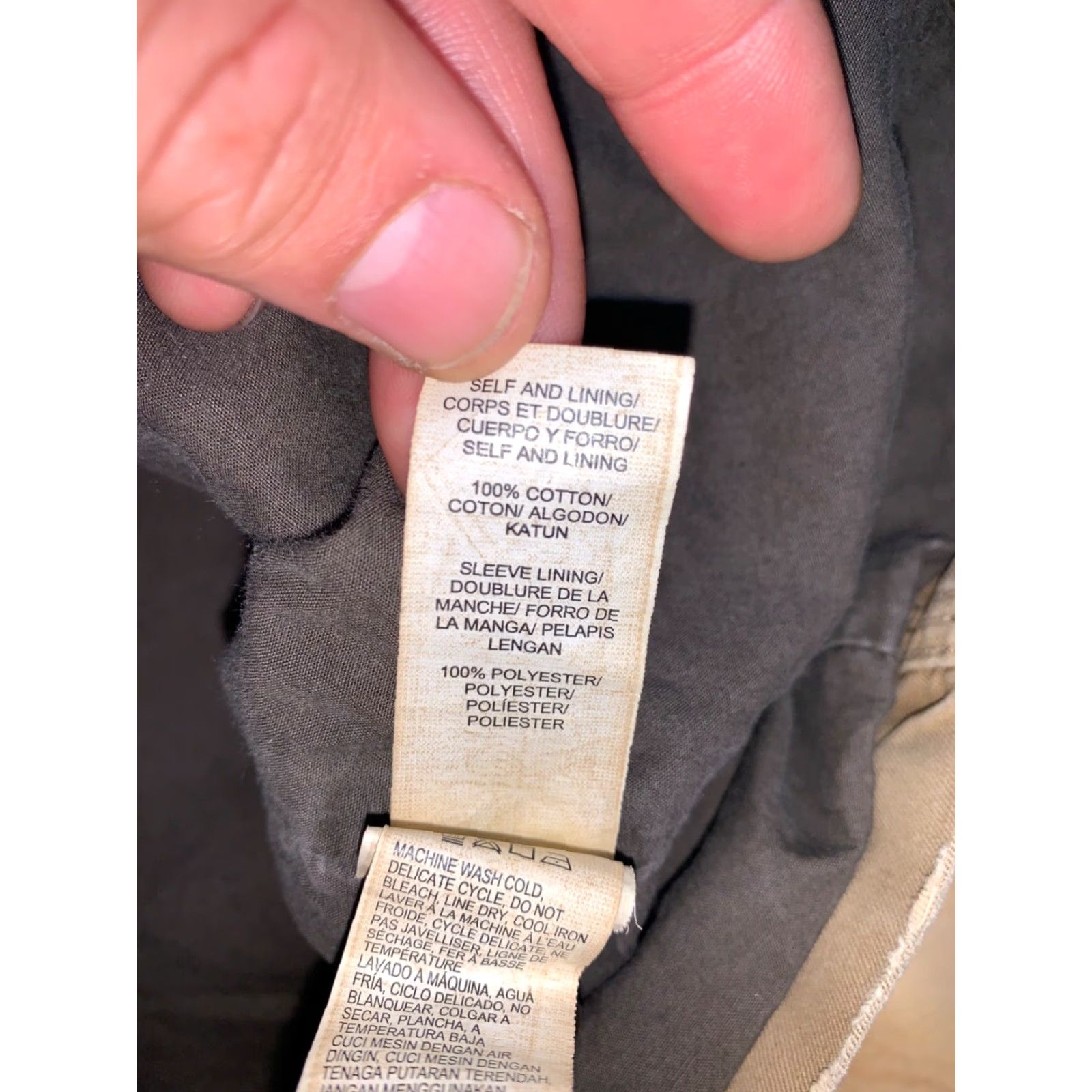 Lucky Brand Lucky Brand Utility Jacket Womens L Tan Casual Pockets Button Zip10088 Size L / US 10 / IT 46 - 4 Thumbnail