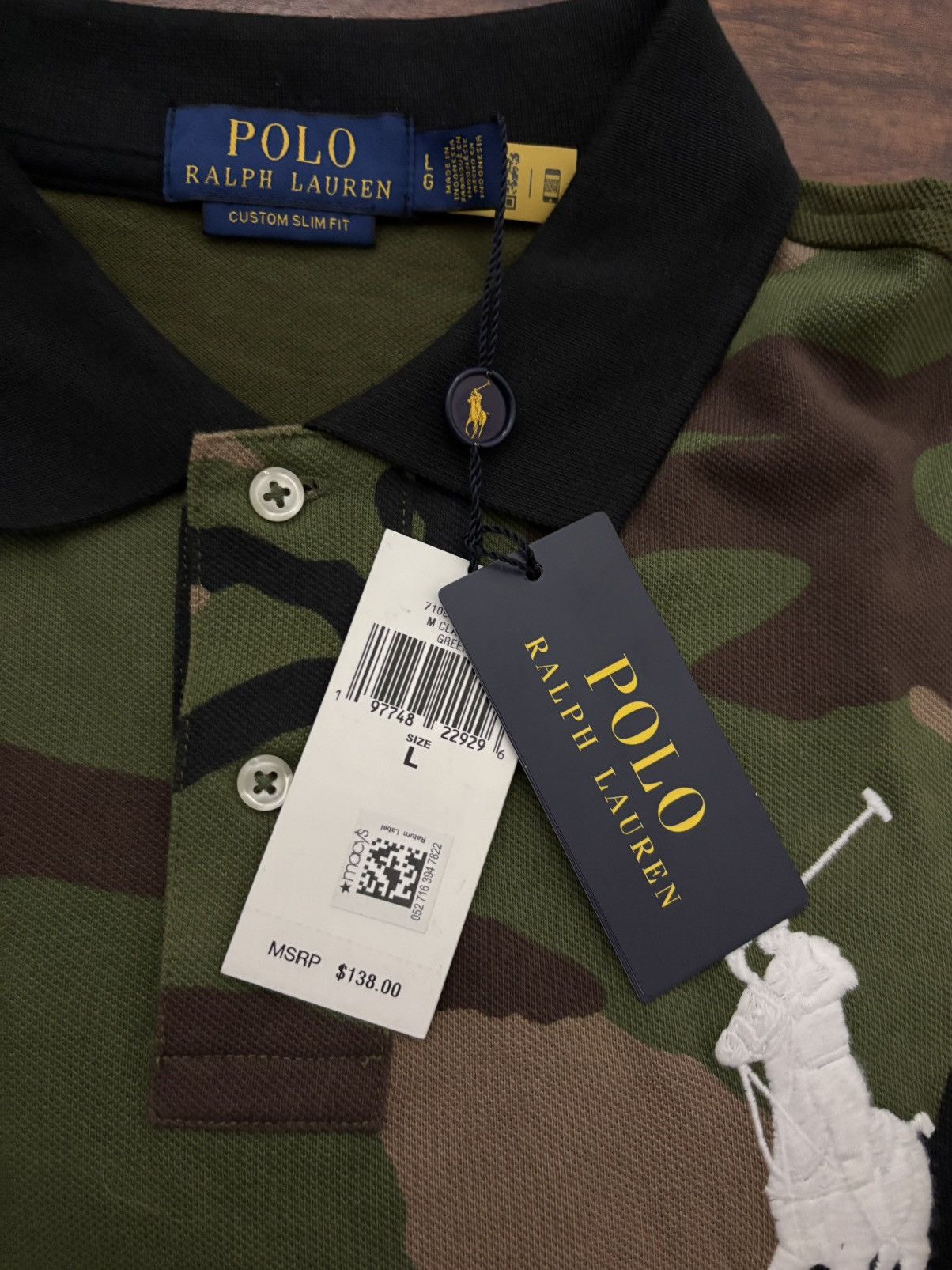 Other Multi Color Camo Polo Ralph Lauren Size US L / EU 52-54 / 3 - 3 Thumbnail