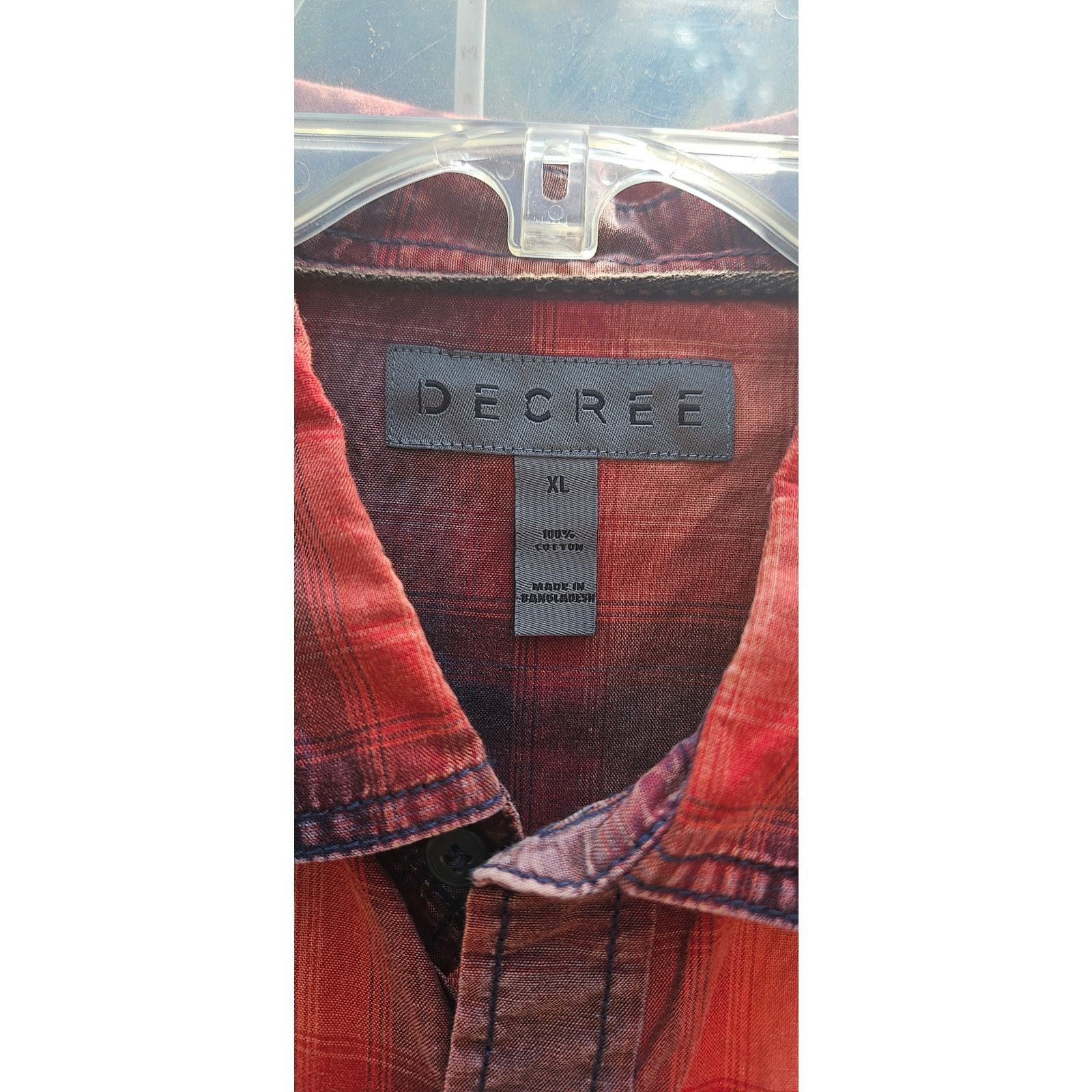 Decree Men's Tops Cotton Button Down Men's Top ~ Get Ready for Fall Size US XL / EU 56 / 4 - 10 Thumbnail