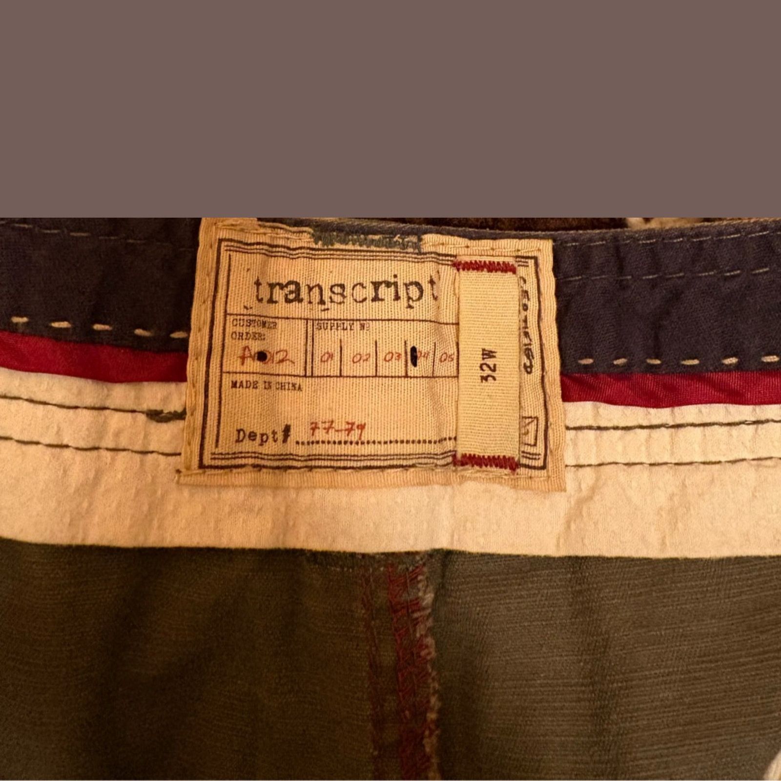 Vintage VTG Transcript Olive Green Distressed Cargo Shorts Size 32W Size US 32 / EU 48 - 4 Thumbnail
