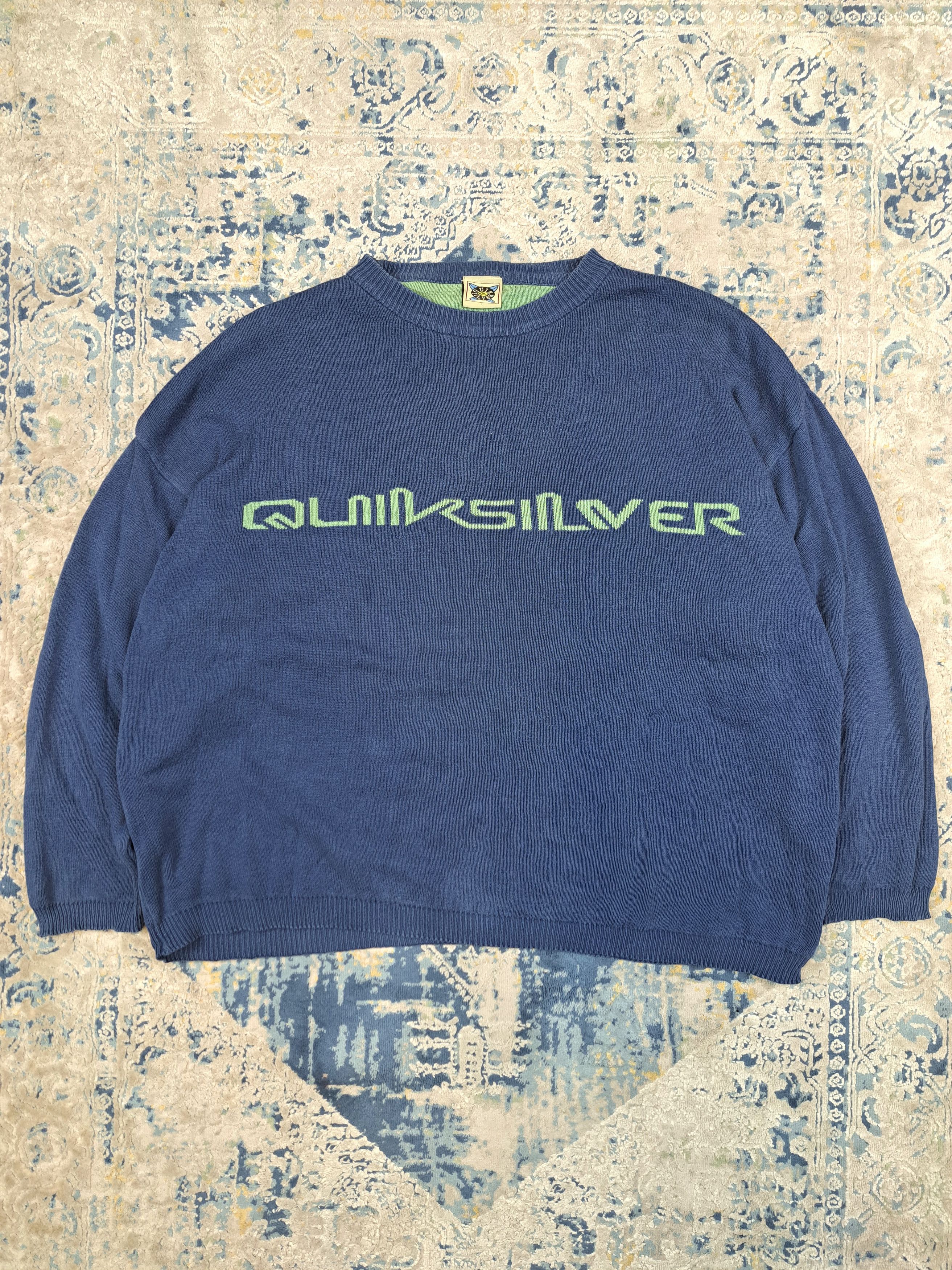 Quiksilver Vintage 90s Quiksilver Oversize Baggy Sweater Boxy Fit Size US XL / EU 56 / 4 - 1 Thumbnail
