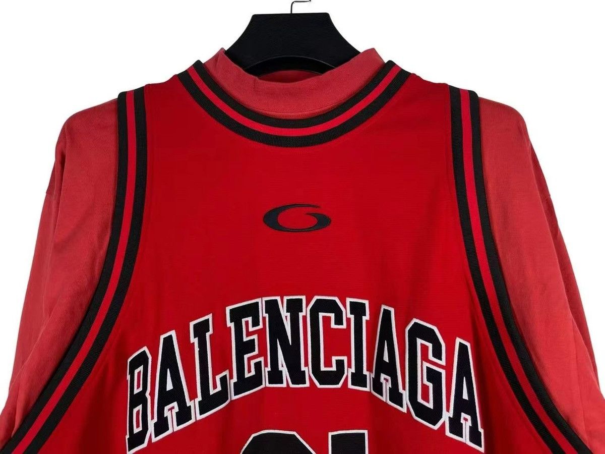 Balenciaga Balenciaga SS25 Layered Jersey Long-Sleeves Size US L / EU 52-54 / 3 - 3 Thumbnail