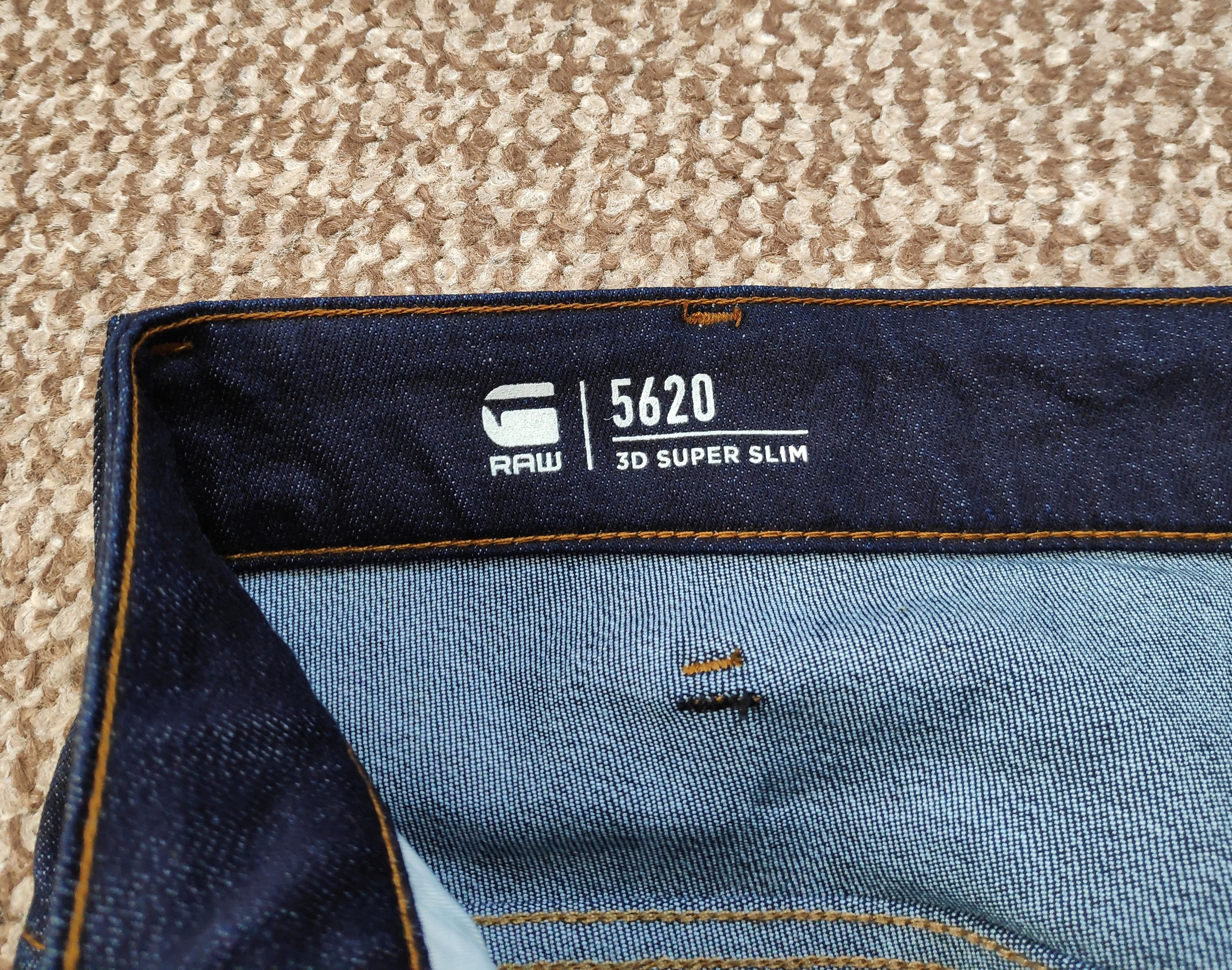 G-Star G-Star Raw 5620 3D Super Slim Biker Denim Jeans sz W34 L30 Size US 34 / EU 50 - 7 Thumbnail