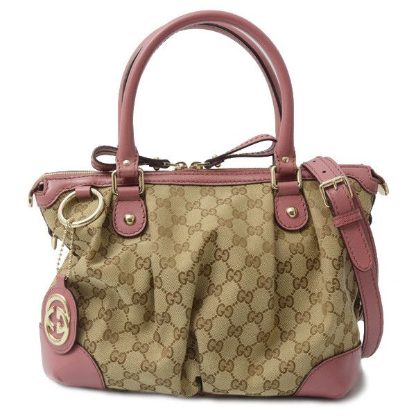Gucci Gucci Gucci GG Canvas 2WAY Handbag Shoulder Bag 247902 Canvas Handbag 247902 in Great Condition Size ONE SIZE - 1 Thumbnail