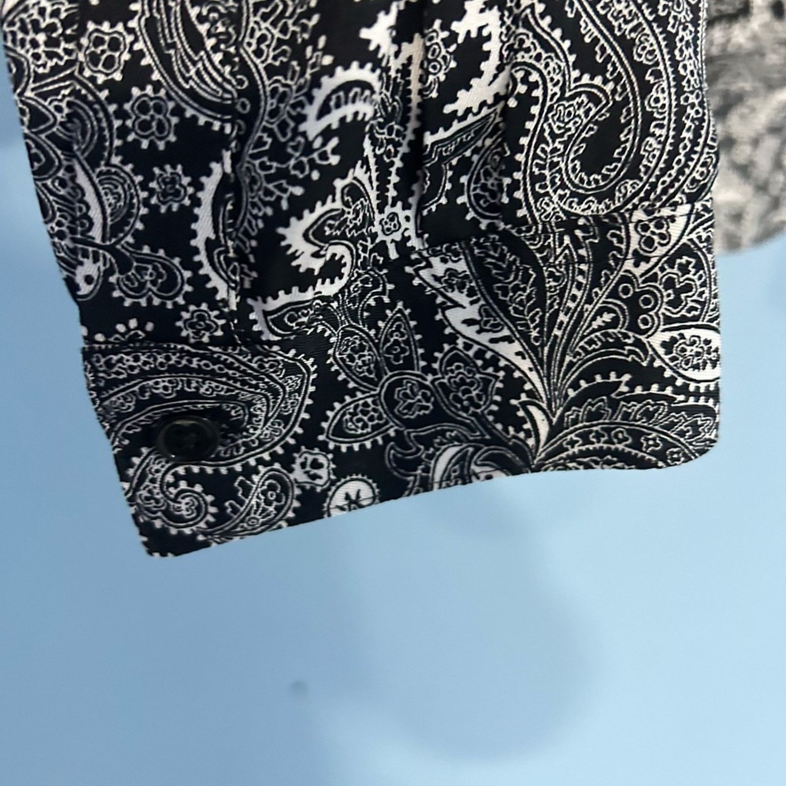 The Kooples The Kooples Paisley Print Button Shirt Black White NWT L Size L / US 10 / IT 46 - 7 Thumbnail