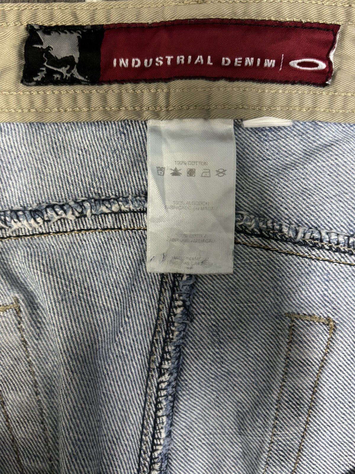 Oakley Y2K Oakley Software Industrial Denim Baggy Distressed Jeans Size US 36 / EU 52 - 17 Thumbnail