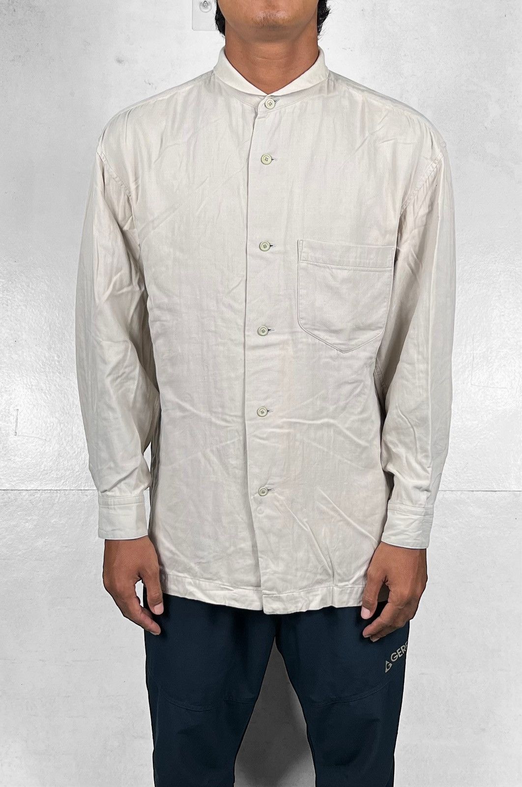 Issey Miyake 🔥 VINTAGE ISSEY MIYAKE RAYON MANDARIN SHIRTS Size US M / EU 48-50 / 2 - 2 Thumbnail