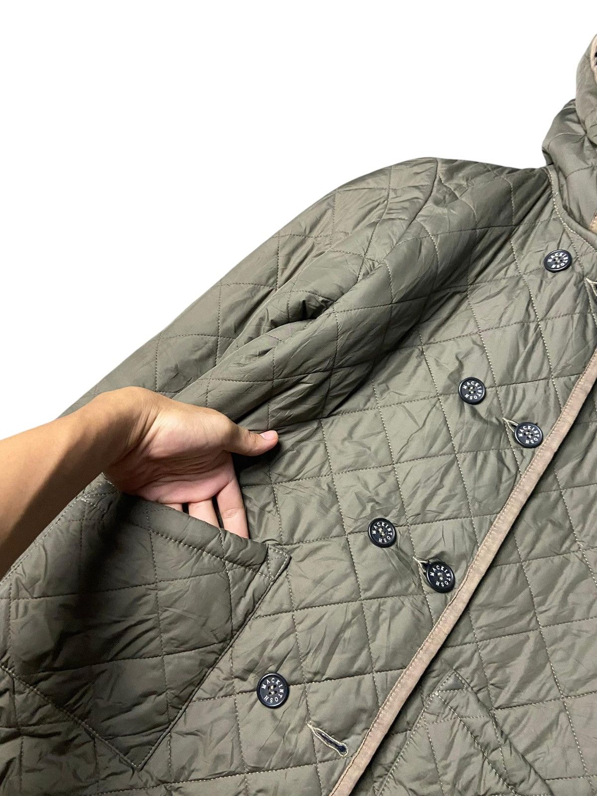 Mackintosh Vintage Mackintosh Double Breasted Quilted Jacket (155) Size US XXS / EU 40 - 3 Thumbnail