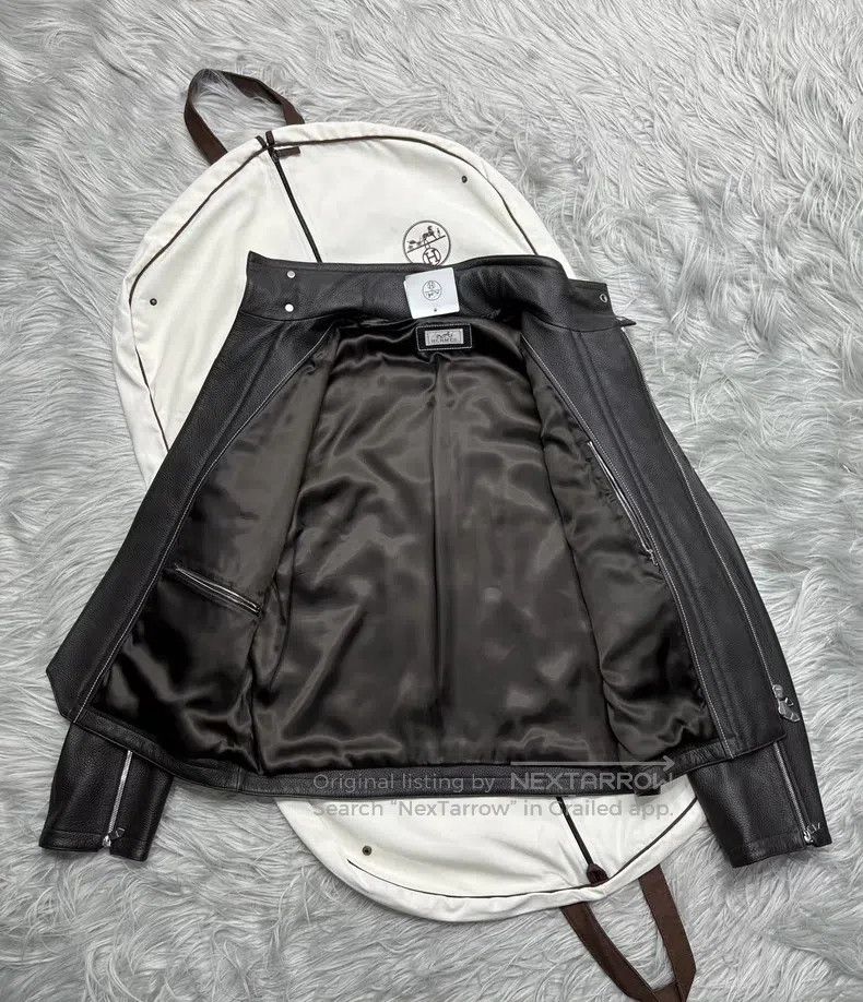 Hermes Hermes Poster Style Hunting Jacket 100% Reindeer Skin Size US M / EU 48-50 / 2 - 4 Thumbnail