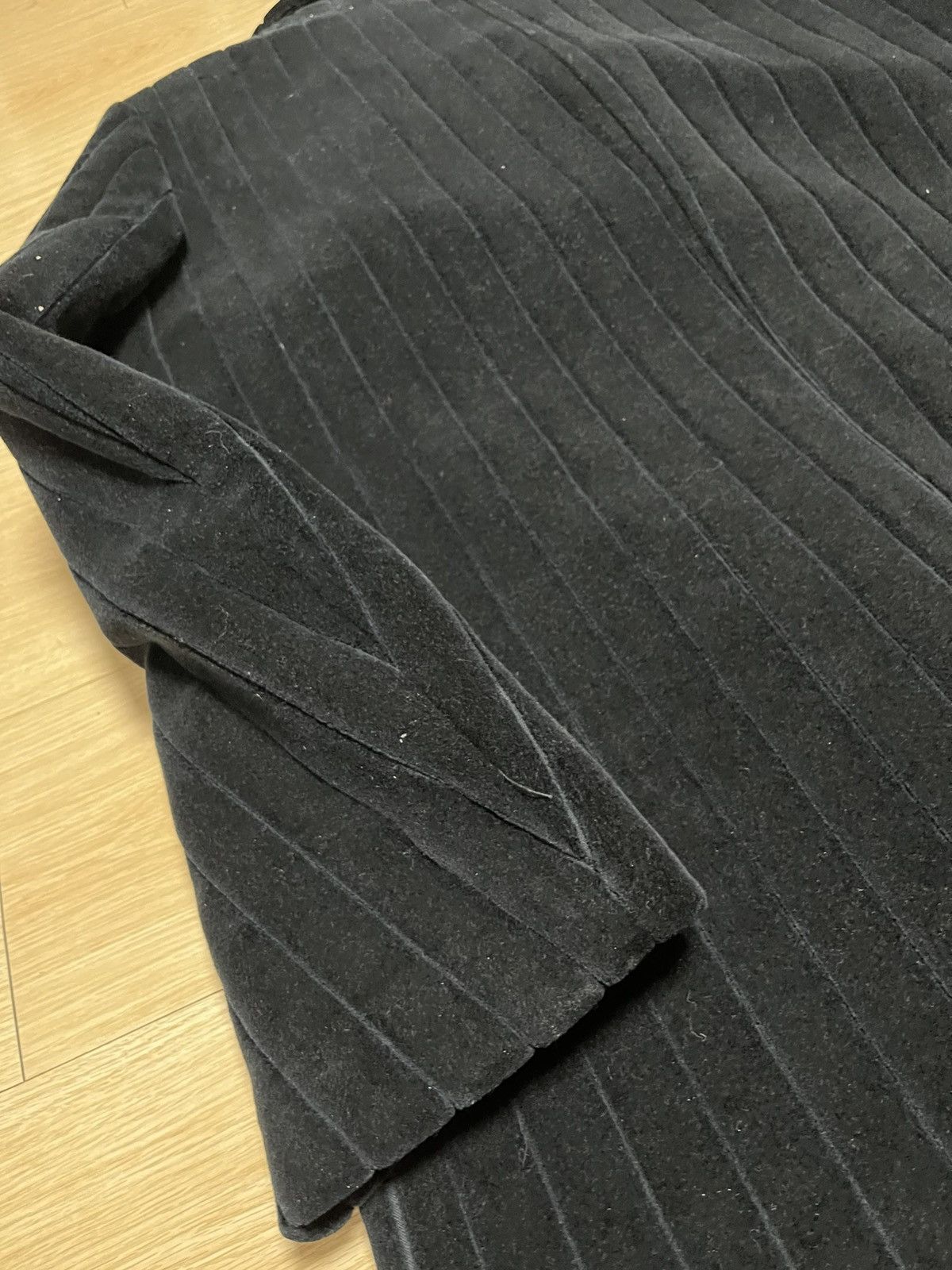 Raf Simons 52 Raf Simons boxy Short Velvet oversized caban coat jacket Size US L / EU 52-54 / 3 - 8 Thumbnail
