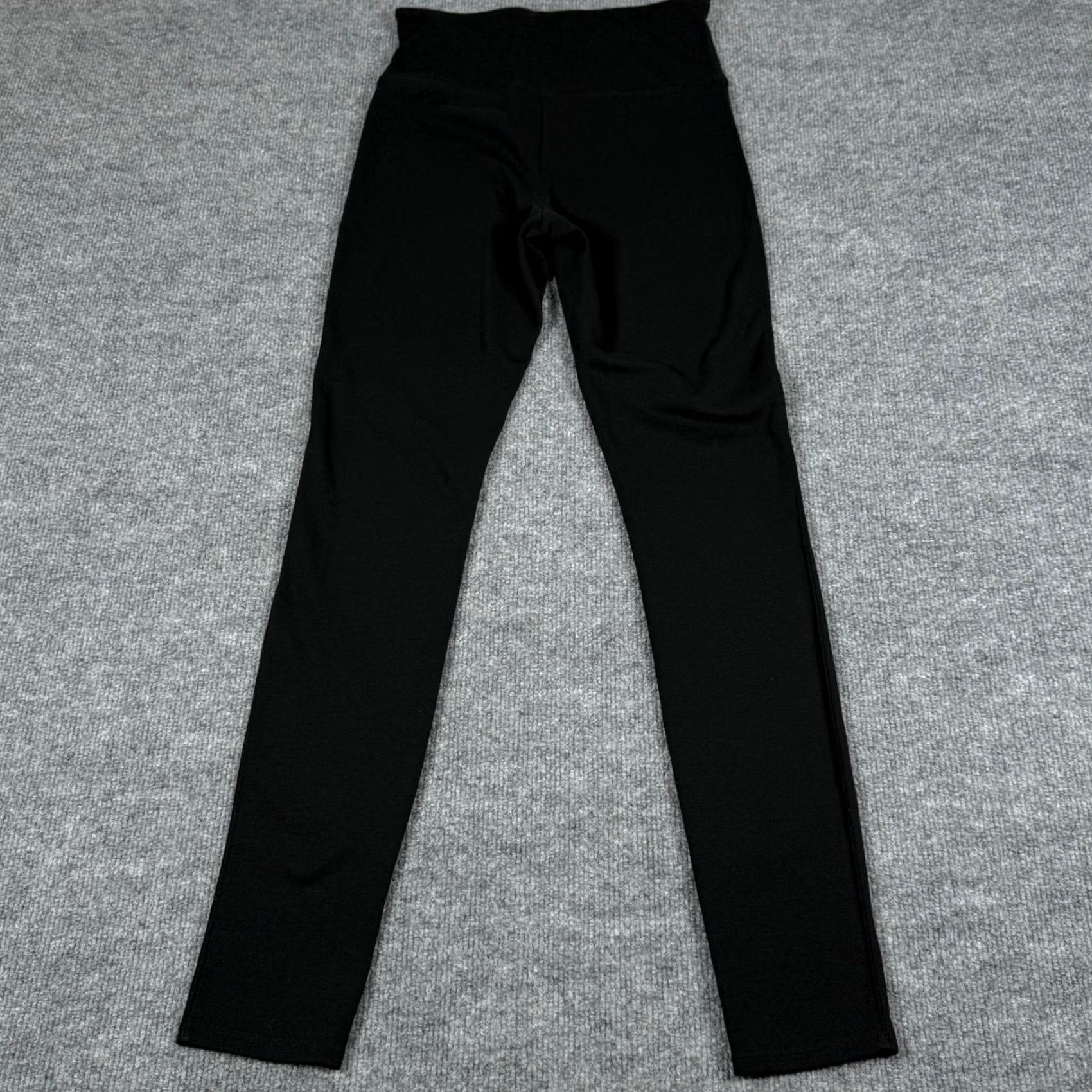Spanx SPANX Assets Red Hot Label Black High Rise Leggings M Womens Ankle Knit Solid Stretch Elastic Waist Inseam 30 in Size 32" / US 10 / IT 46 - 4 Thumbnail
