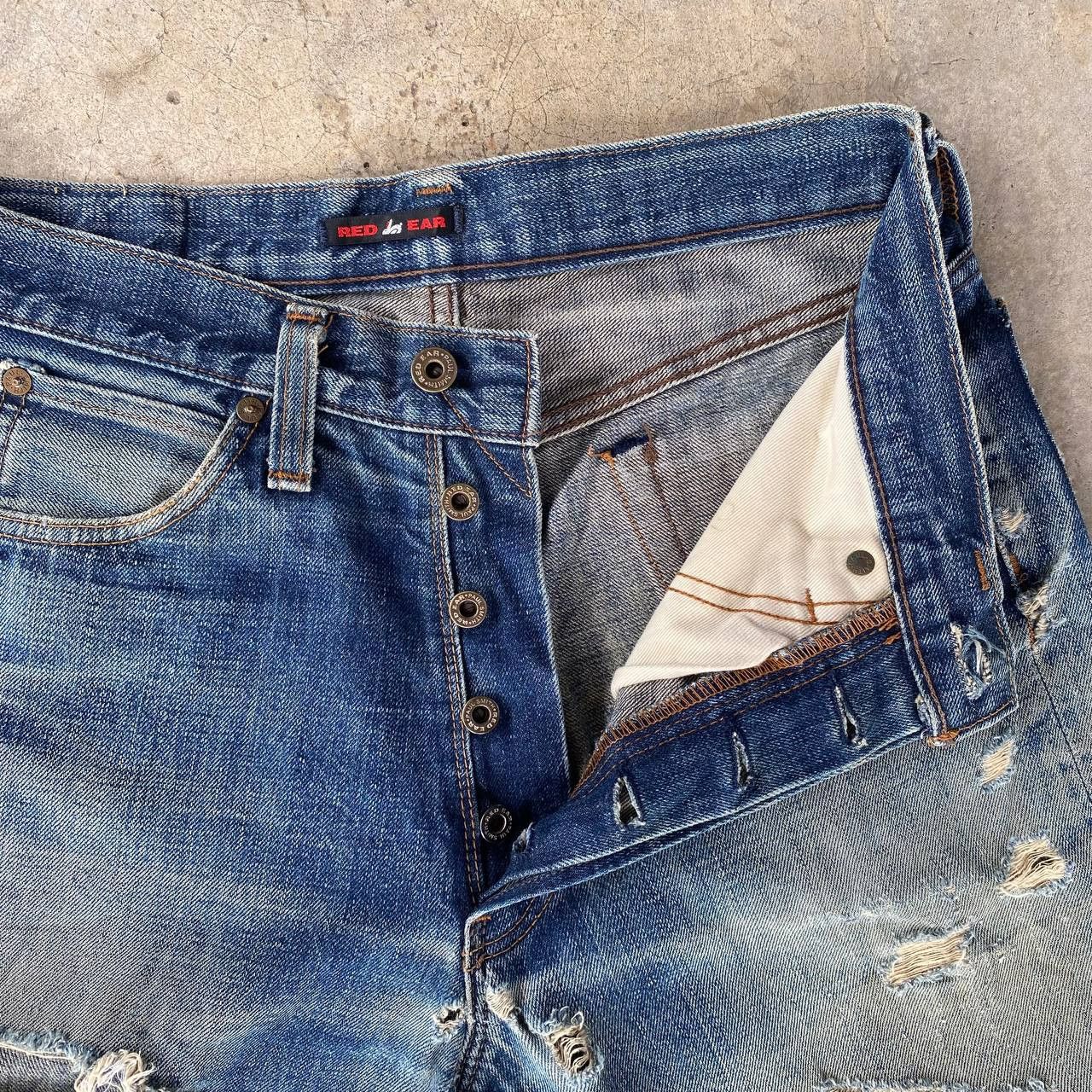 Paul Smith Red Ear BEAUTY DISTRESSED DENIM BY VINTAGE RED EAR X PAULSMITH Size US 29 - 16 Thumbnail