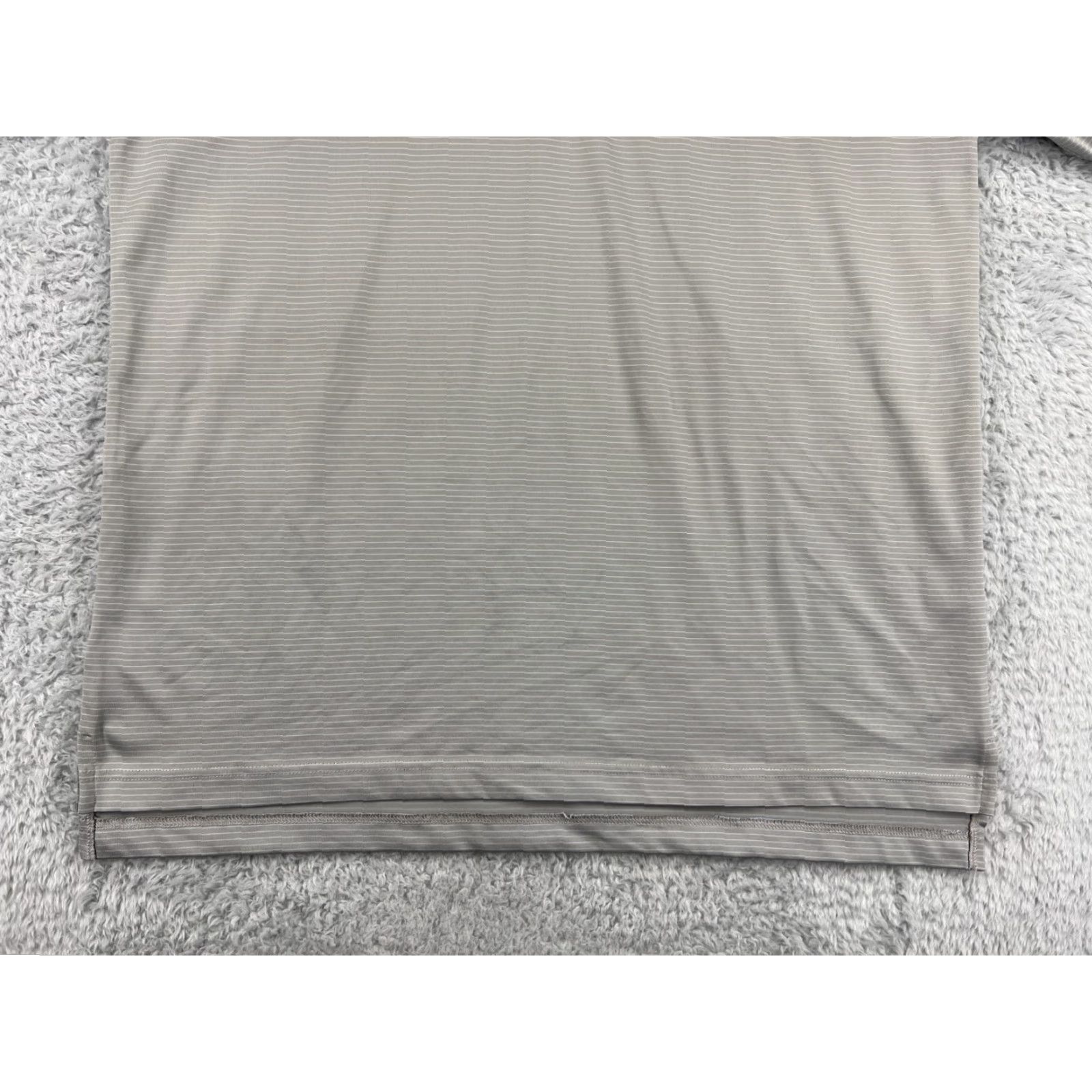 Vintage Dunning Polo Shirt Mens 2XL Gray Striped Polyester Blend Polo Shirt 2XL Blue Golf Golfers Sport American Polo Mens Size US XXL / EU 58 / 5 - 6 Thumbnail
