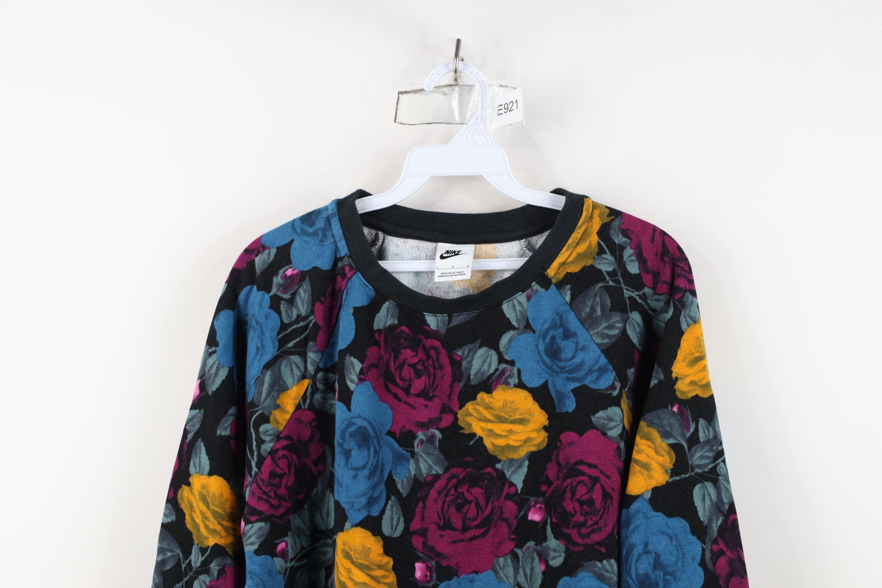 Nike Nike Floral Flower Power All Over Print Crewneck Sweatshirt Size L / US 10 / IT 46 - 2 Thumbnail