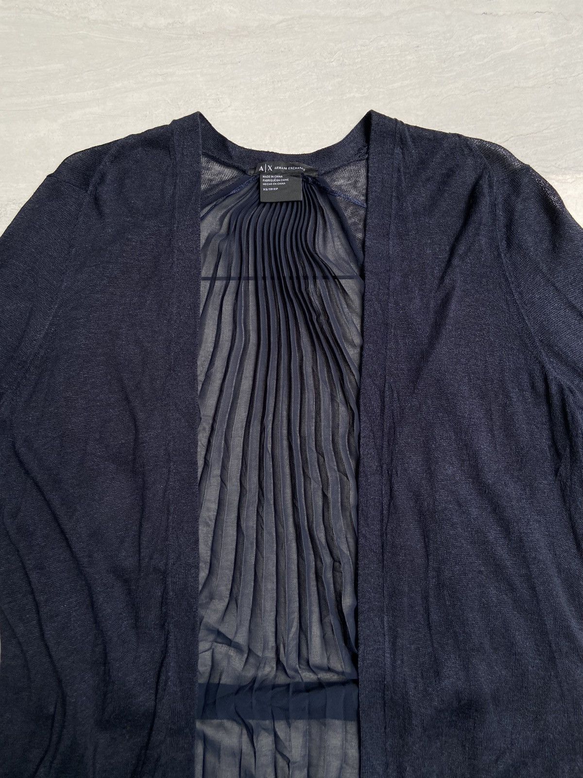 Armani Exchange ARMANI EXCHANGE Navy Cardigan Size US S / EU 44-46 / 1 - 3 Thumbnail