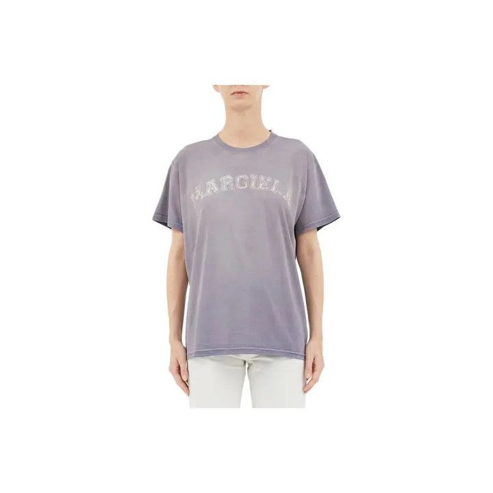 Maison Margiela Maison Margiela Logo Print Lilac T-Shirt 0079 Size S / US 4 / IT 40 - 1 Thumbnail