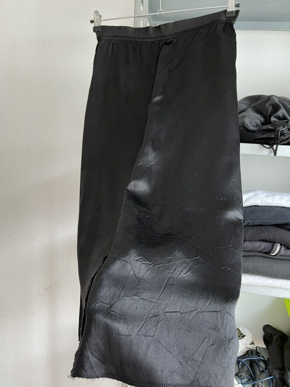 Maison Margiela SS1995 Inside Out Permanently Creased Lining Skirt Size 27" / US 4 / IT 40 - 2 Thumbnail