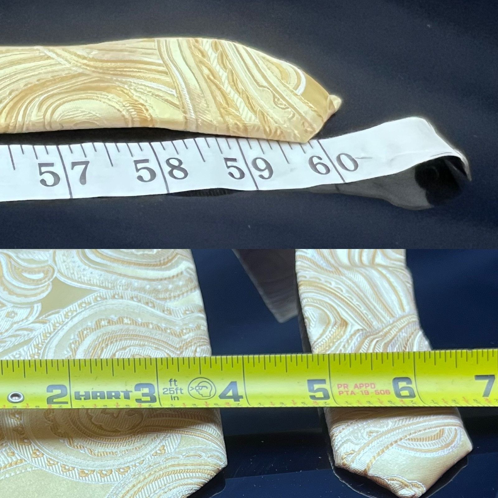 Donald Trump DONALD J. TRUMP MEN'S TIE YELLOW/PAISLEY WIDTH: 3.75" LENGTH Size ONE SIZE - 3 Thumbnail