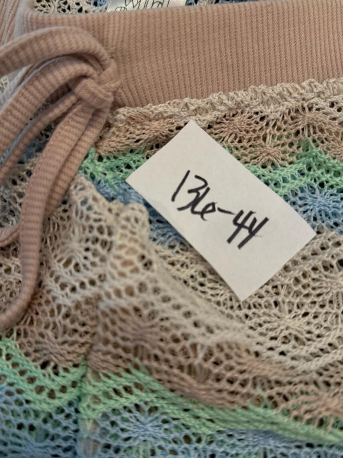 Other Wild Fable crochet lace shorts sheer teal cream brown SZ SM Size ONE SIZE - 9 Thumbnail