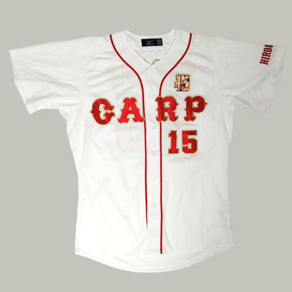 Japanese Brand Mizuno Hiroshima toyo Baseball Jersey Size US L / EU 52-54 / 3 - 1 Thumbnail