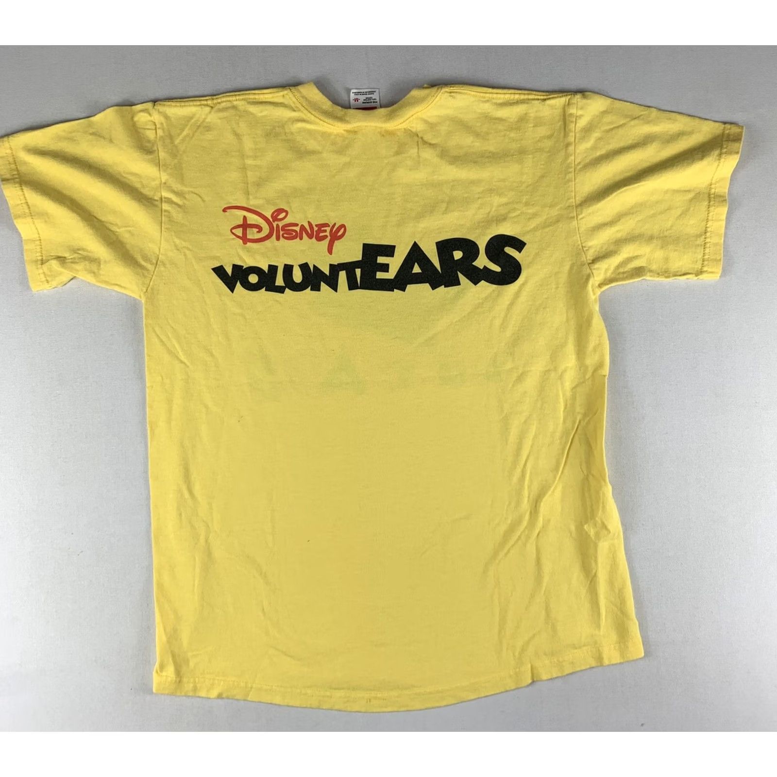 Disney VINTAGE Disney T-Shirt Volunt EARS Double-Sided Yellow M Mens 90s Disney Size US M / EU 48-50 / 2 - 5 Thumbnail