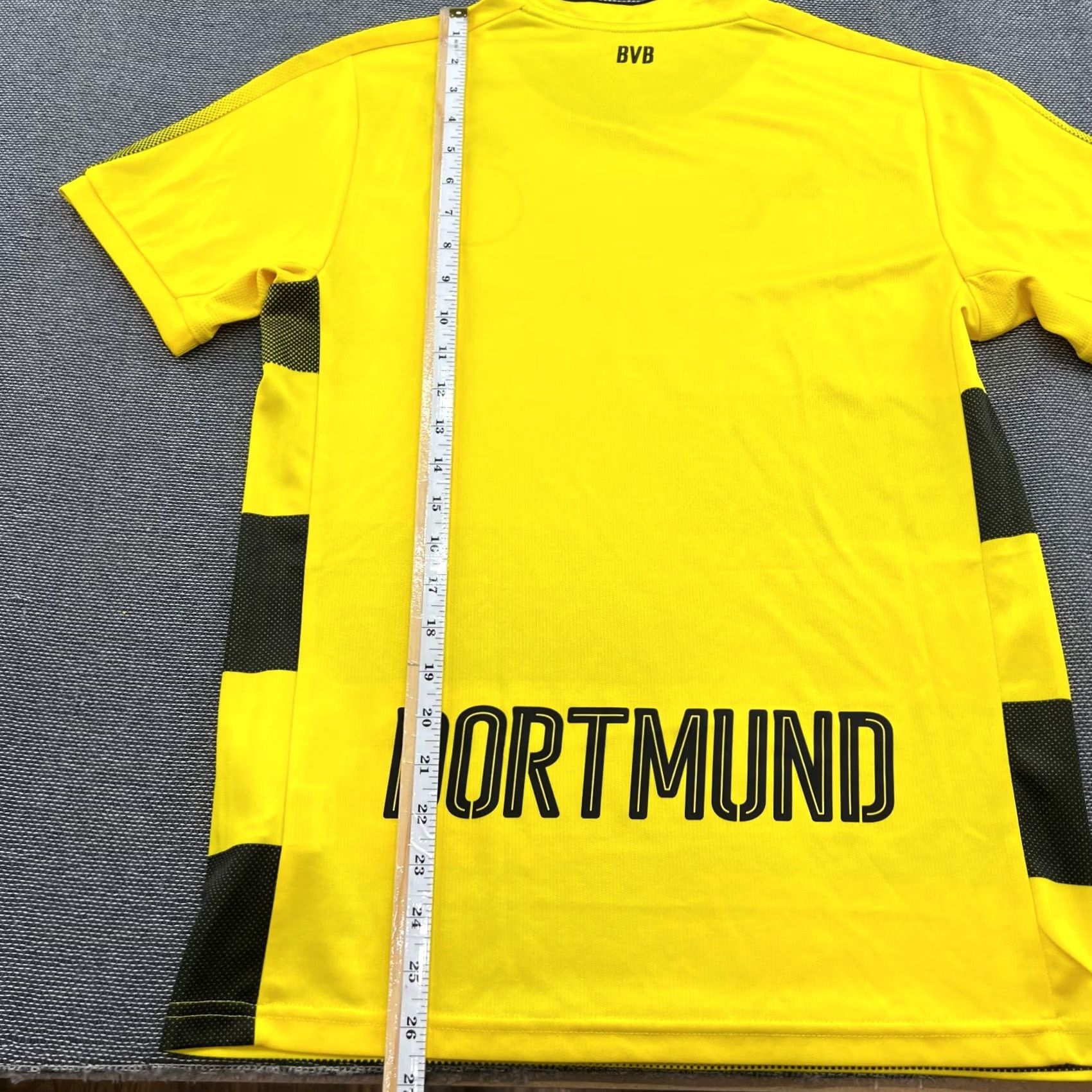 Puma PUMA Borussia Dortmund 2017 2018 Home Jersey T-Shirt Short Sleeve Round Neck XL Mens Multicolor Quick Dry BVB Athletic Football Shirt Size US XL / EU 56 / 4 - 4 Thumbnail