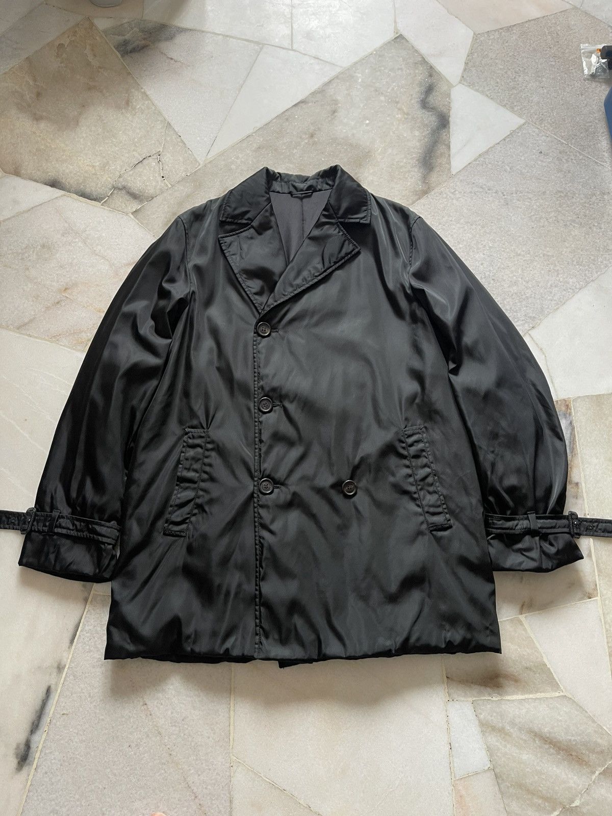 Prada Vintage Prada Nylon Long Coat 96 Size US L / EU 52-54 / 3 - 8 Thumbnail