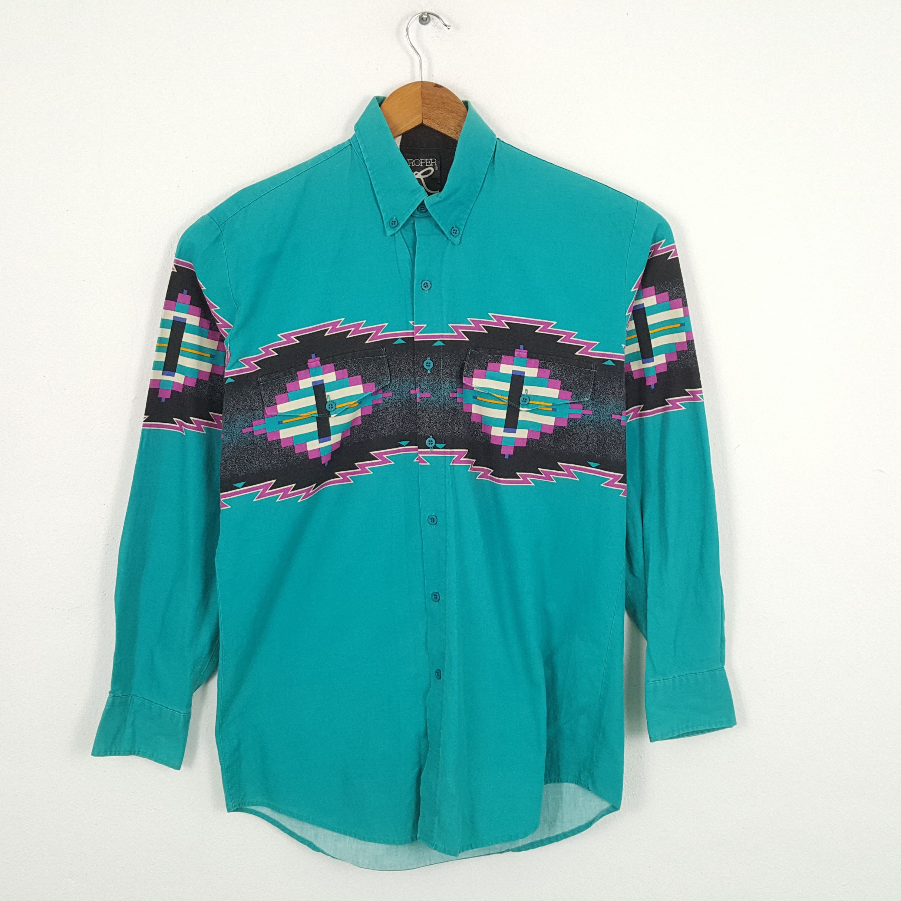 Roper × Vintage Vintage ROPER American Western Style Long Sleeve Shirts Size US M / EU 48-50 / 2 - 1 Thumbnail