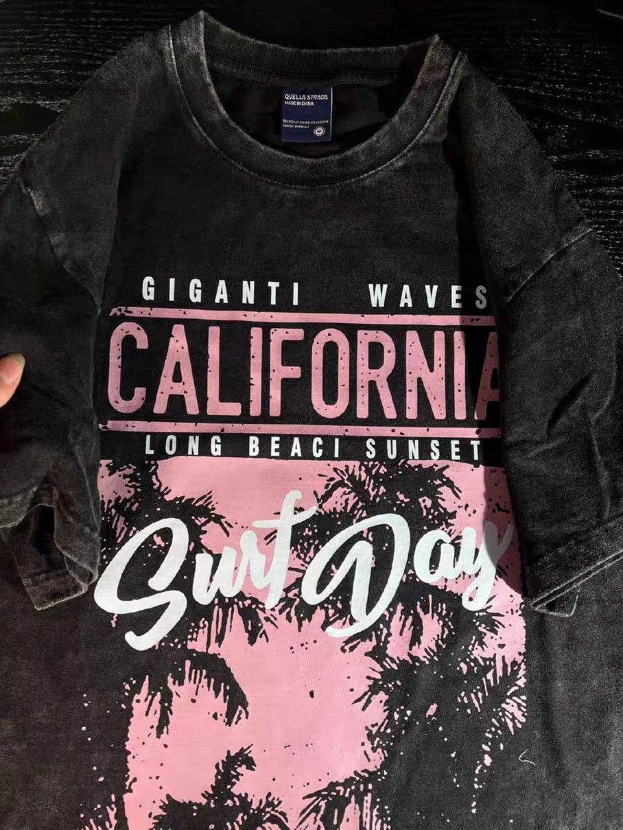 Vintage Summer American retro washed T-shirt Size L / US 10 / IT 46 - 5 Thumbnail