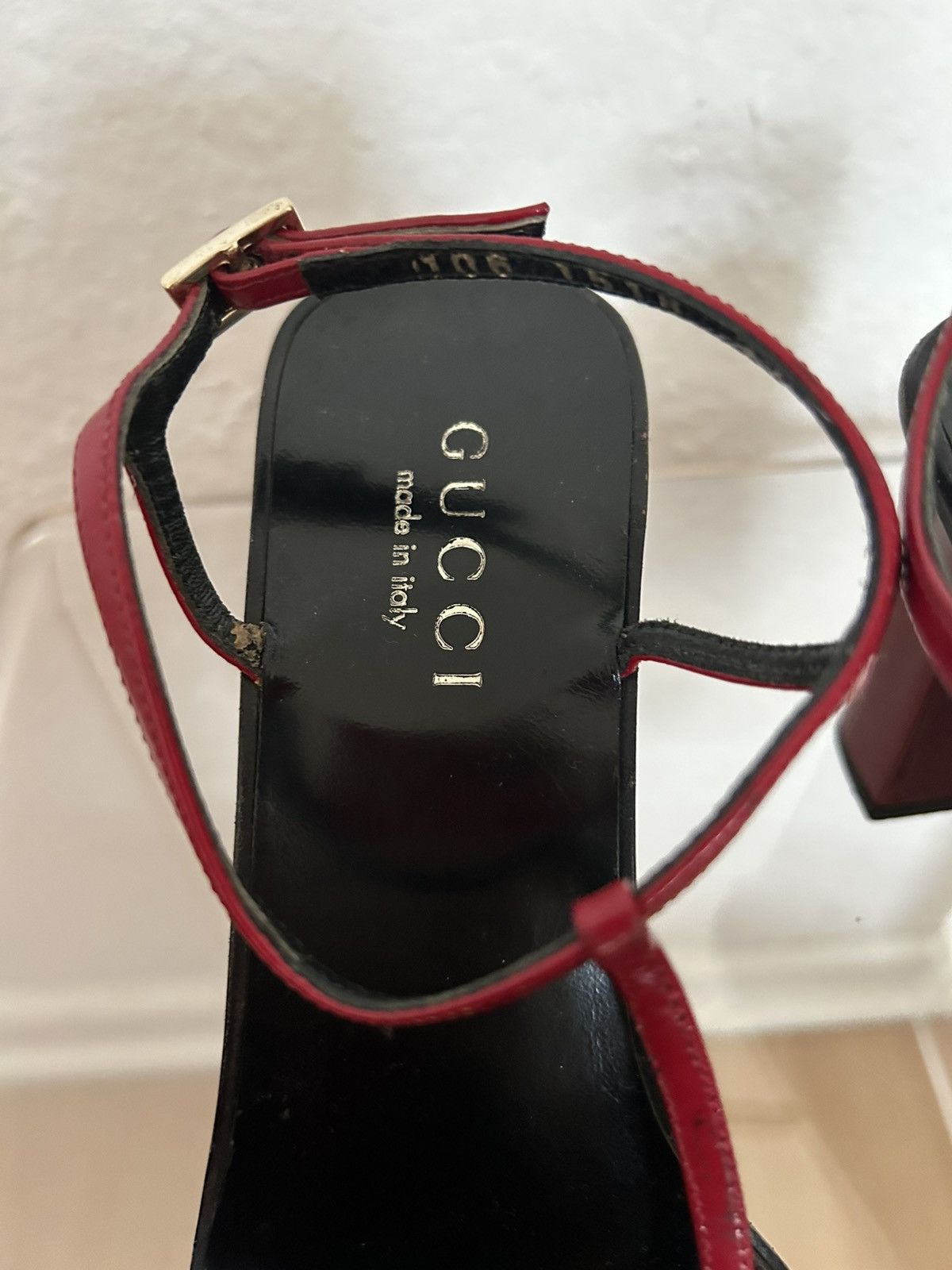 Gucci × Tom Ford Red Gucci Heels Size US 7 / IT 37 - 4 Thumbnail