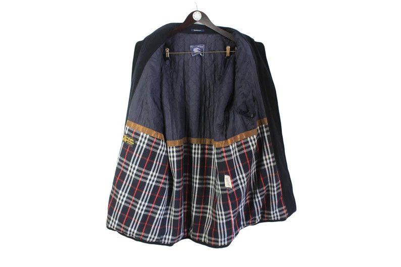 Burberry × Vintage Burberrys Mens Nova Check Wool Duffle Coat Made In Spain Size US L / EU 52-54 / 3 - 23 Thumbnail