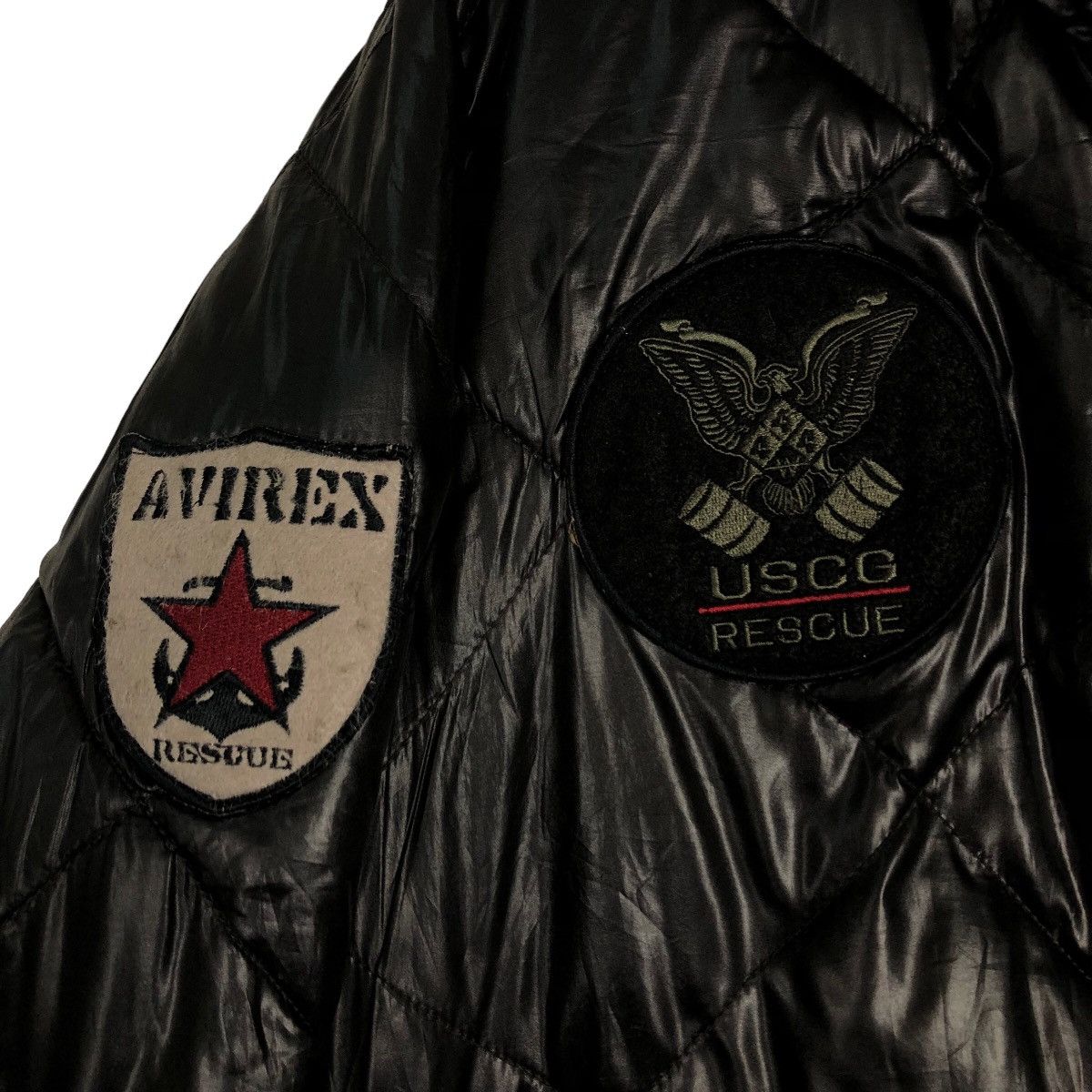 Avirex 🔥Vintage Light Puffer Down Biker Jacket Avirex Full Patches Size US L / EU 52-54 / 3 - 17 Thumbnail