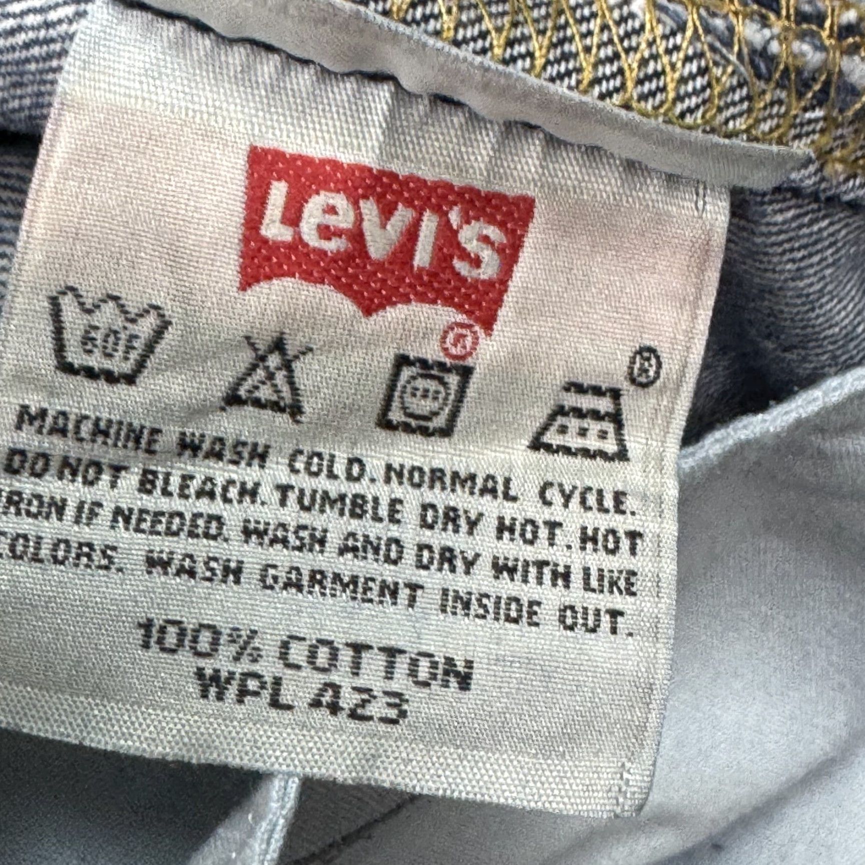 Levi's VINTAGE Levi's 501 Jeans Mens 38x32 Blue Denim Distressed Workwear Straight Pants Size US 38 / EU 54 - 5 Thumbnail