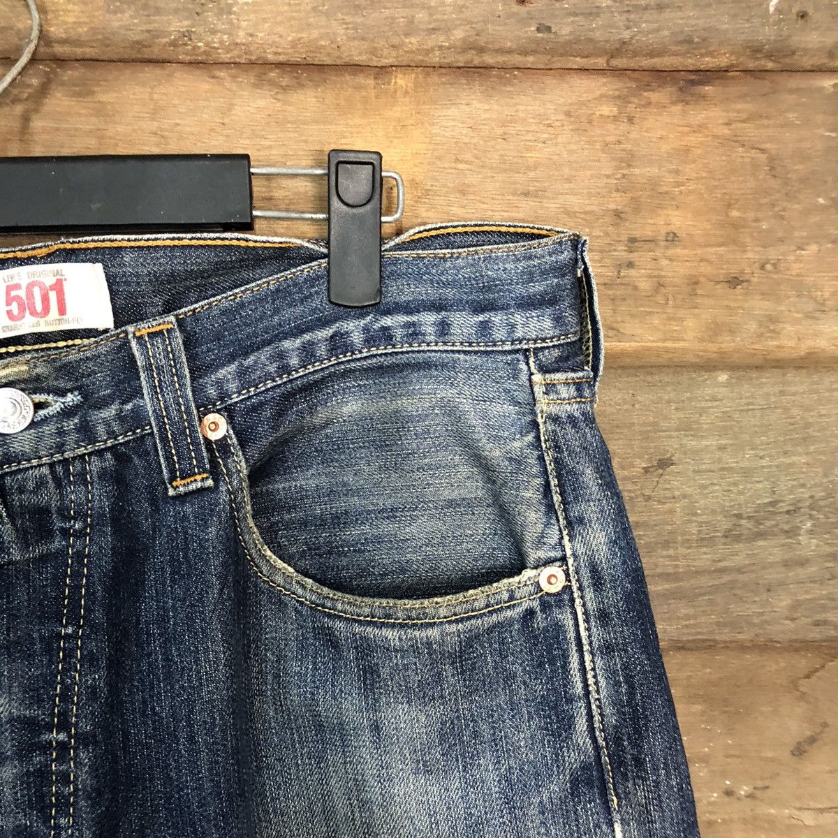Levi's 501 levis faded Blue Denim Pants #7314 Size US 32 / EU 48 - 5 Thumbnail