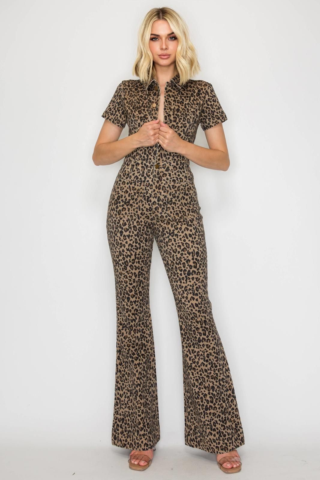 Other Animal Print Stretch Jumpsuit by WFFS Size S / US 4 / IT 40 - 1 Thumbnail