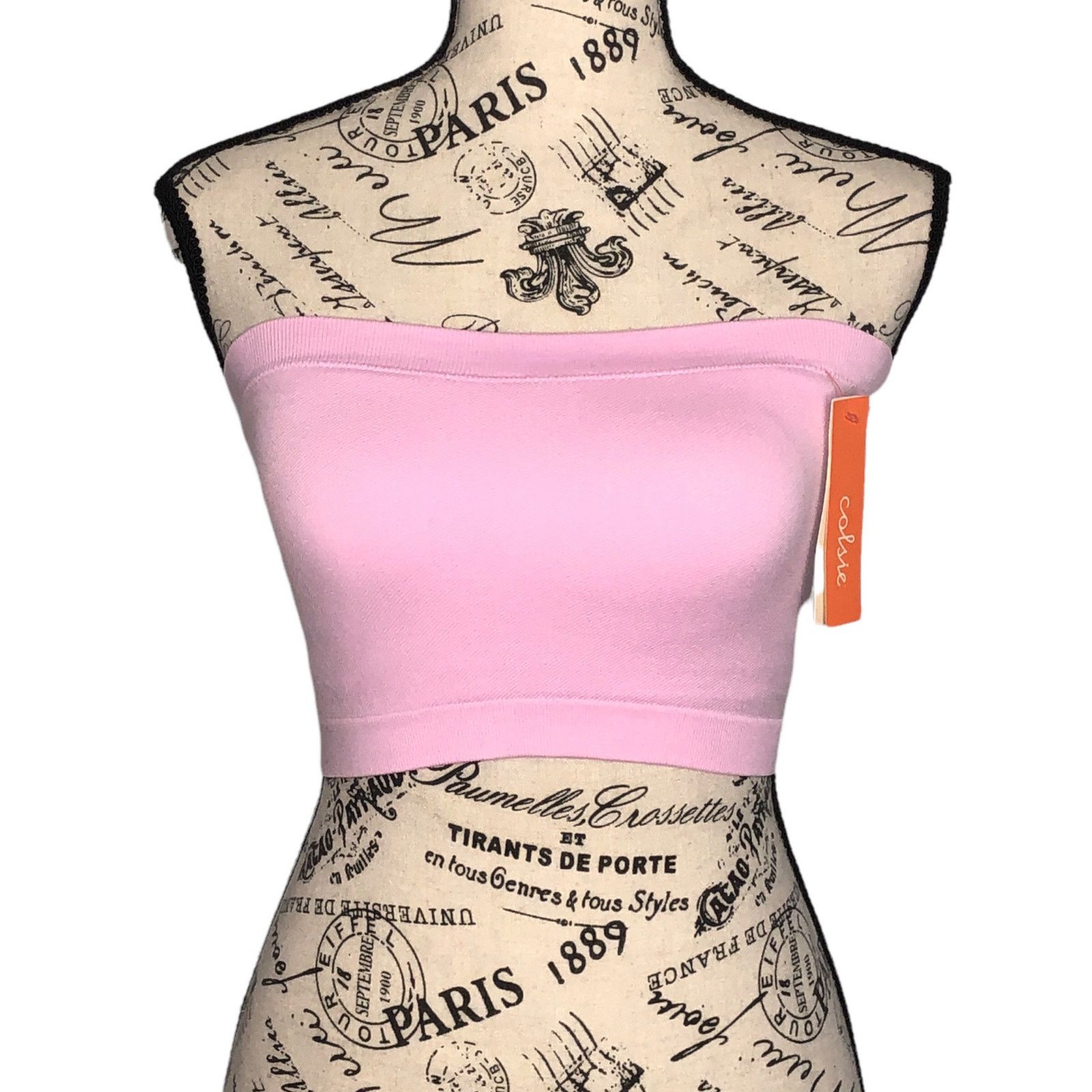 Other Ribbed Removable Pad Bandeau Bra - Medium (34C/D, 36B/C) Size ONE SIZE - 1 Thumbnail