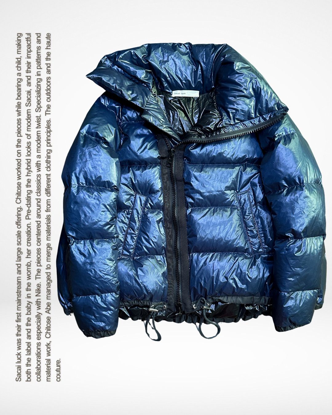 Sacai Sacai Luck Pre-AW15 Asymmetric Down Puffer Jacket Size US M / EU 48-50 / 2 - 2 Thumbnail